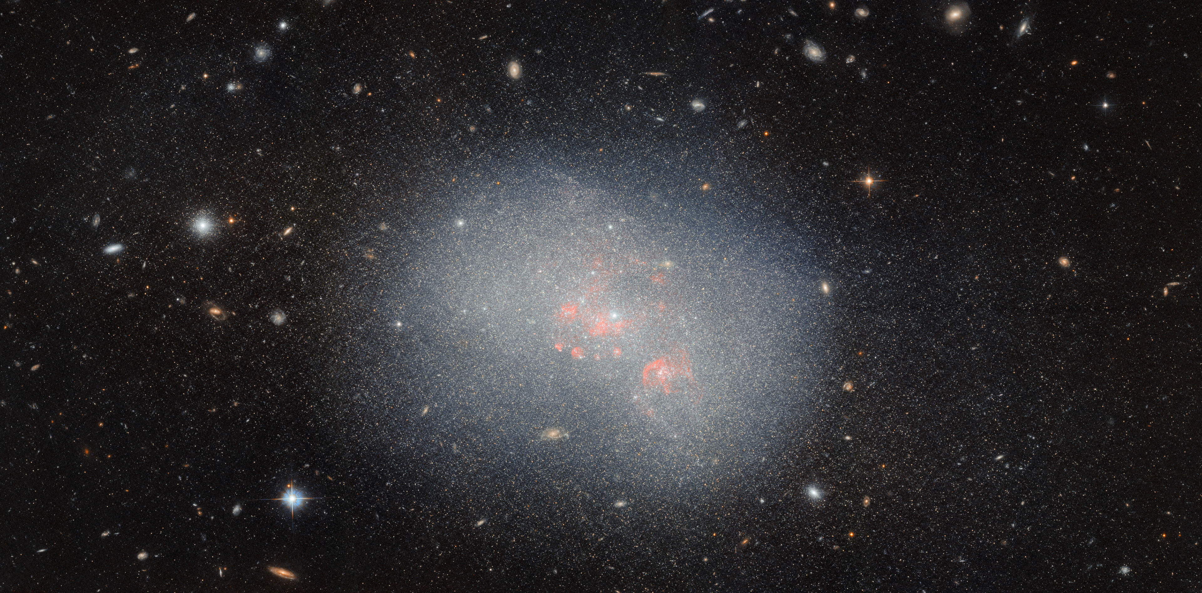Assembling the largest galaxies - Credit: ESA/Hubble & NASA, F. Annibali