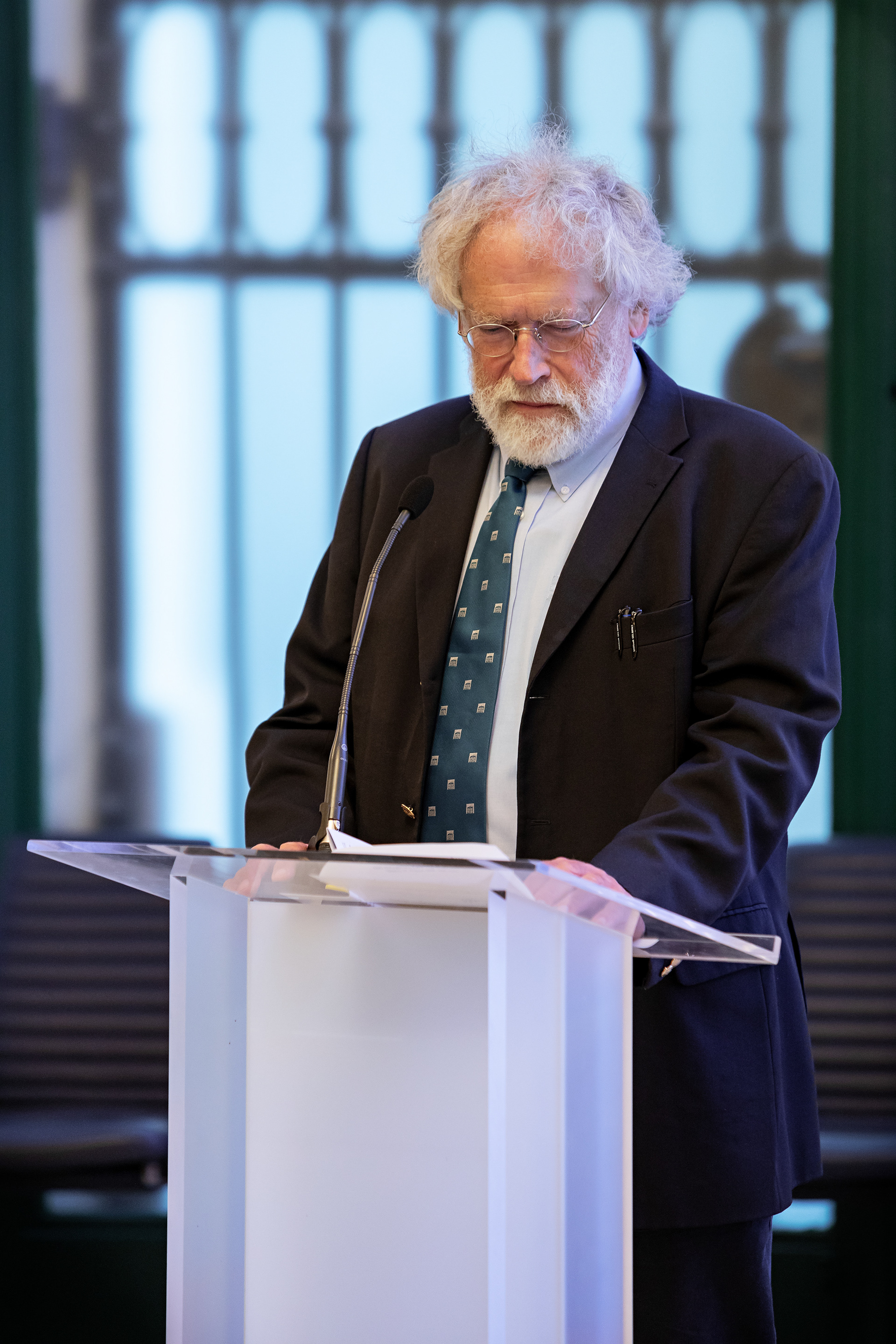 President of the Austrian Academy of Sciences, Anton Zeilinger, gives a speech to IAU General Assembly participants. Picture taken on 27 August 2018 in Vienna, Austria.