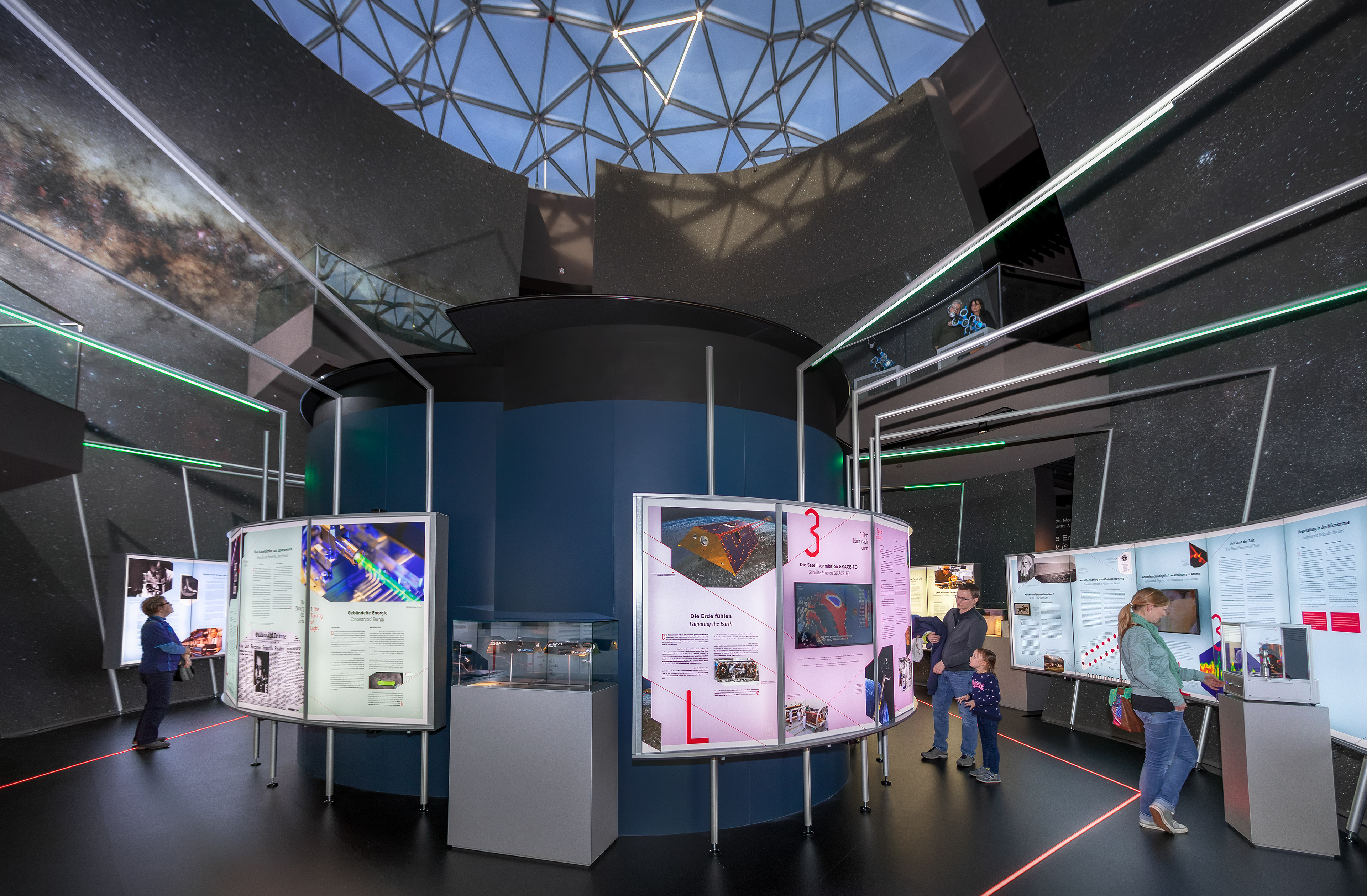Max Planck Institute temporary show of Lasers in ESO Supernova planetarium main void.... 