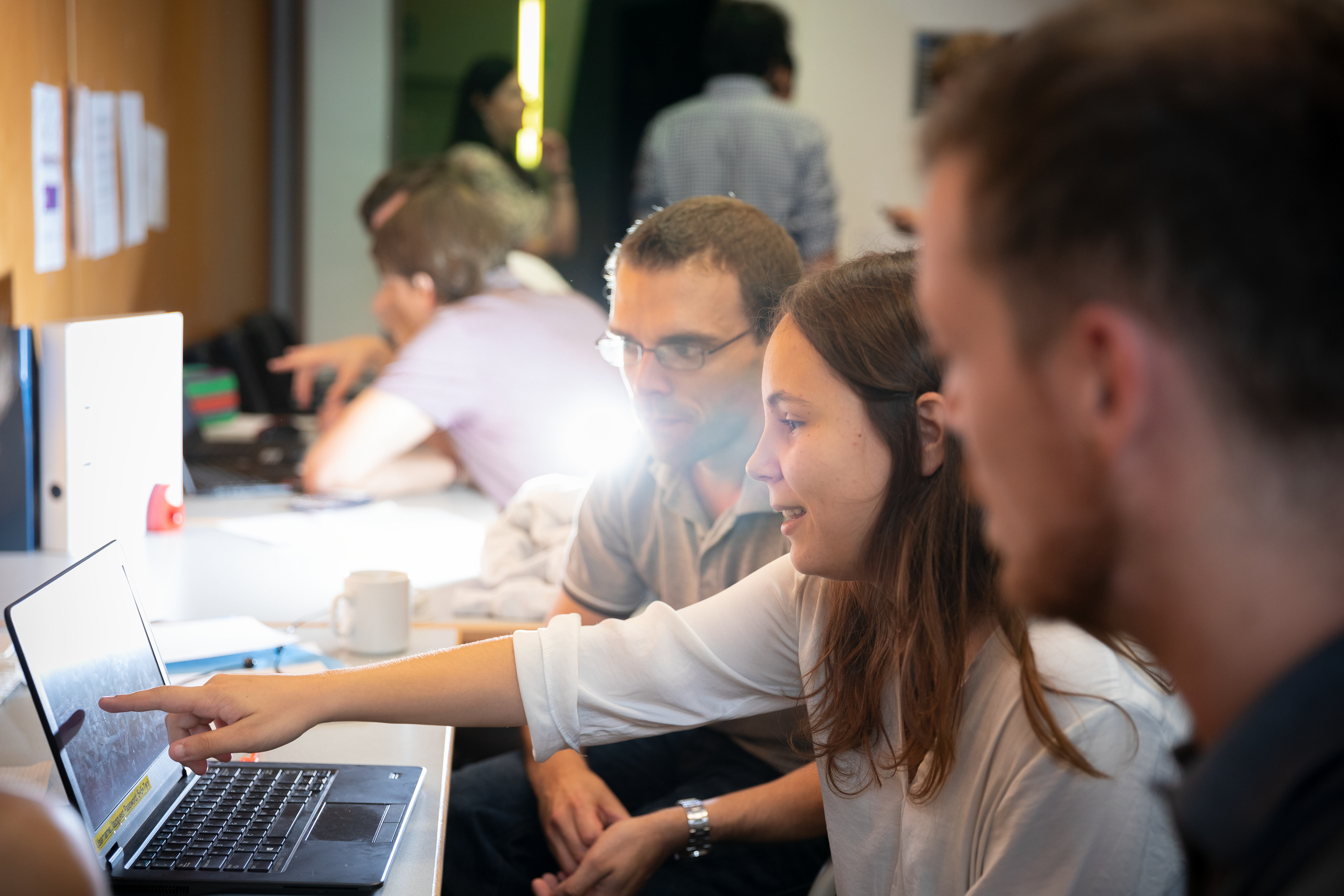 ESO Summer Research Programme student Tania Machado with her supervisor, ESO astronomer Dr. Chris Harrison.