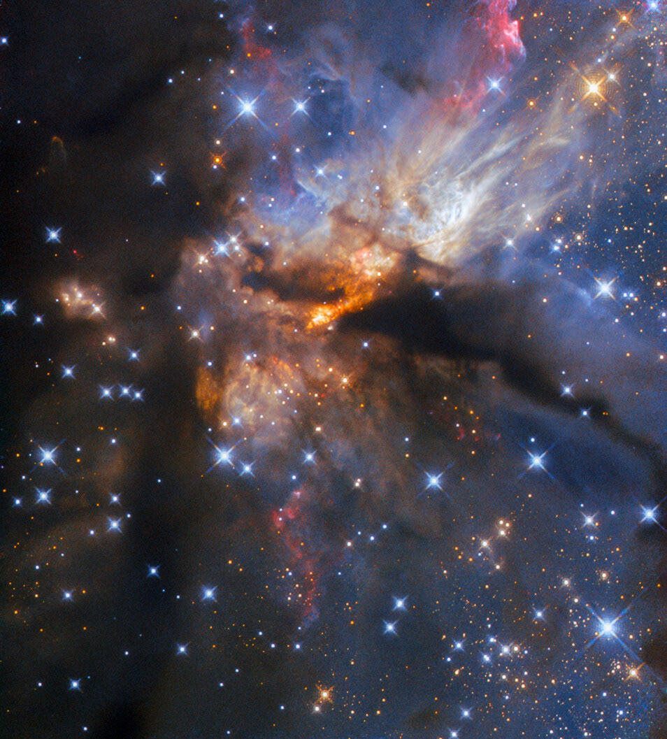 Leaving on a jet - Credit: ESA/Hubble & NASA, R. Fedriani, J. Tan