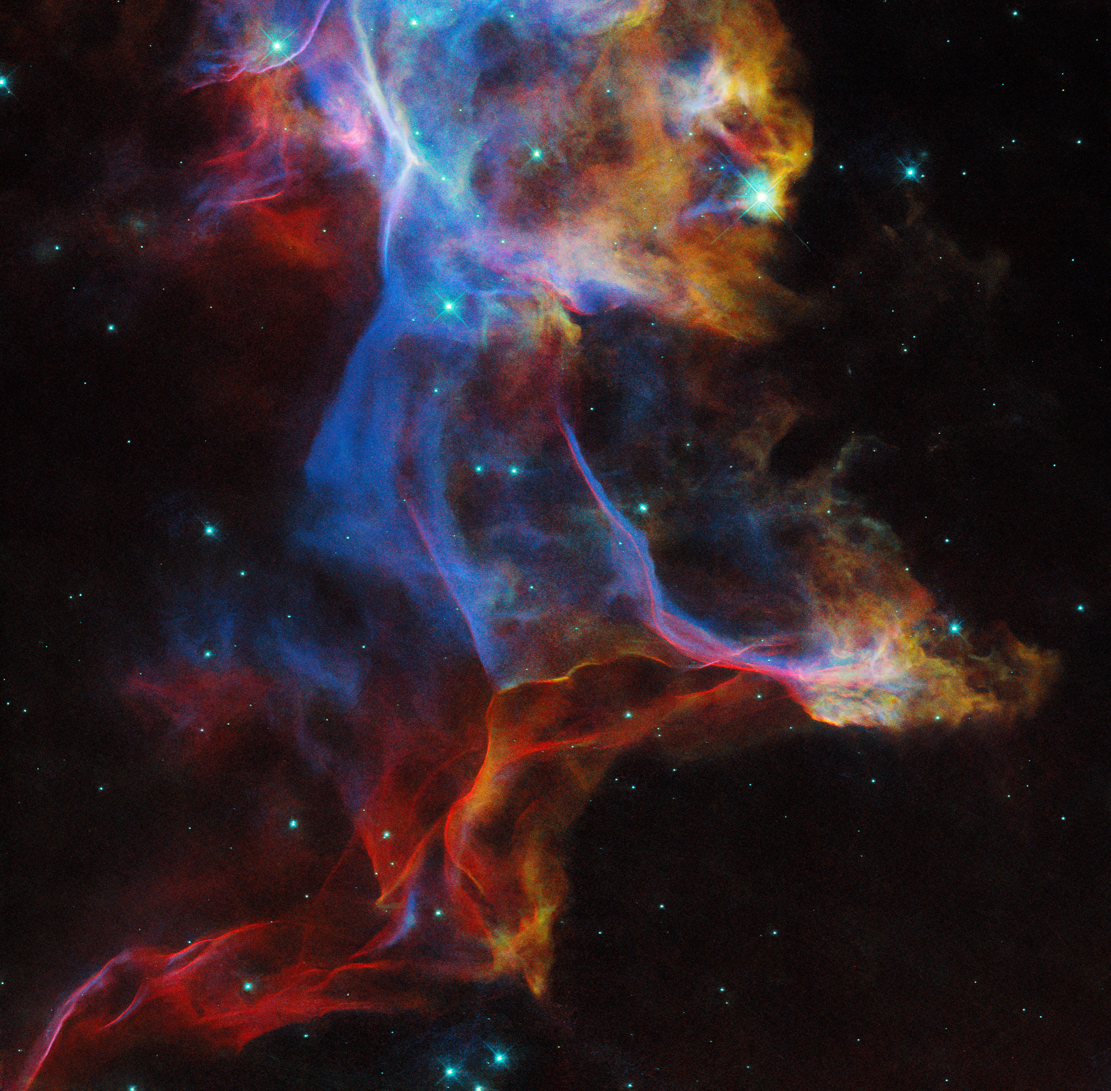 Lifting the veil - Credit: ESA/Hubble & NASA, R. Sankrit
