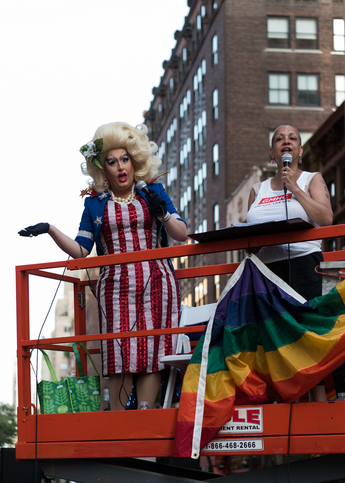 In the parade