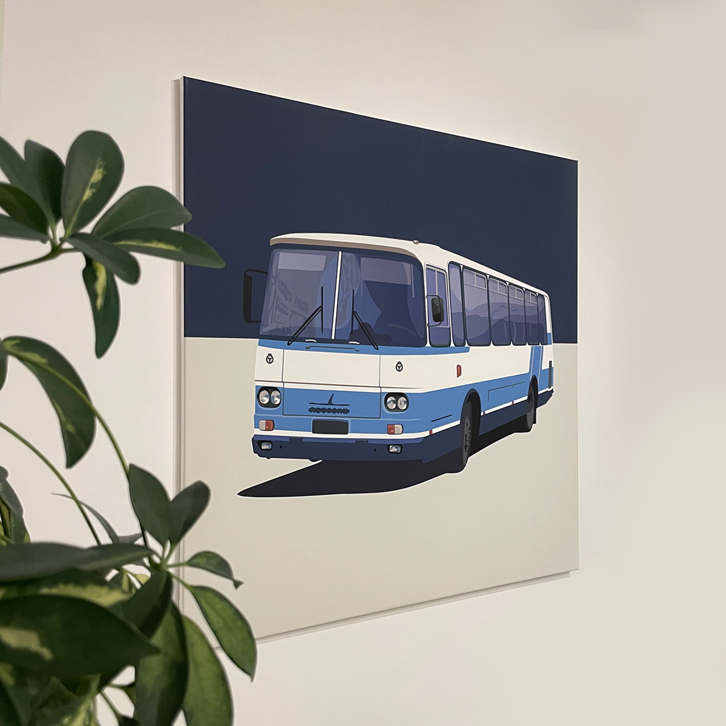 Autorska grafika wydrukowana na płótnie