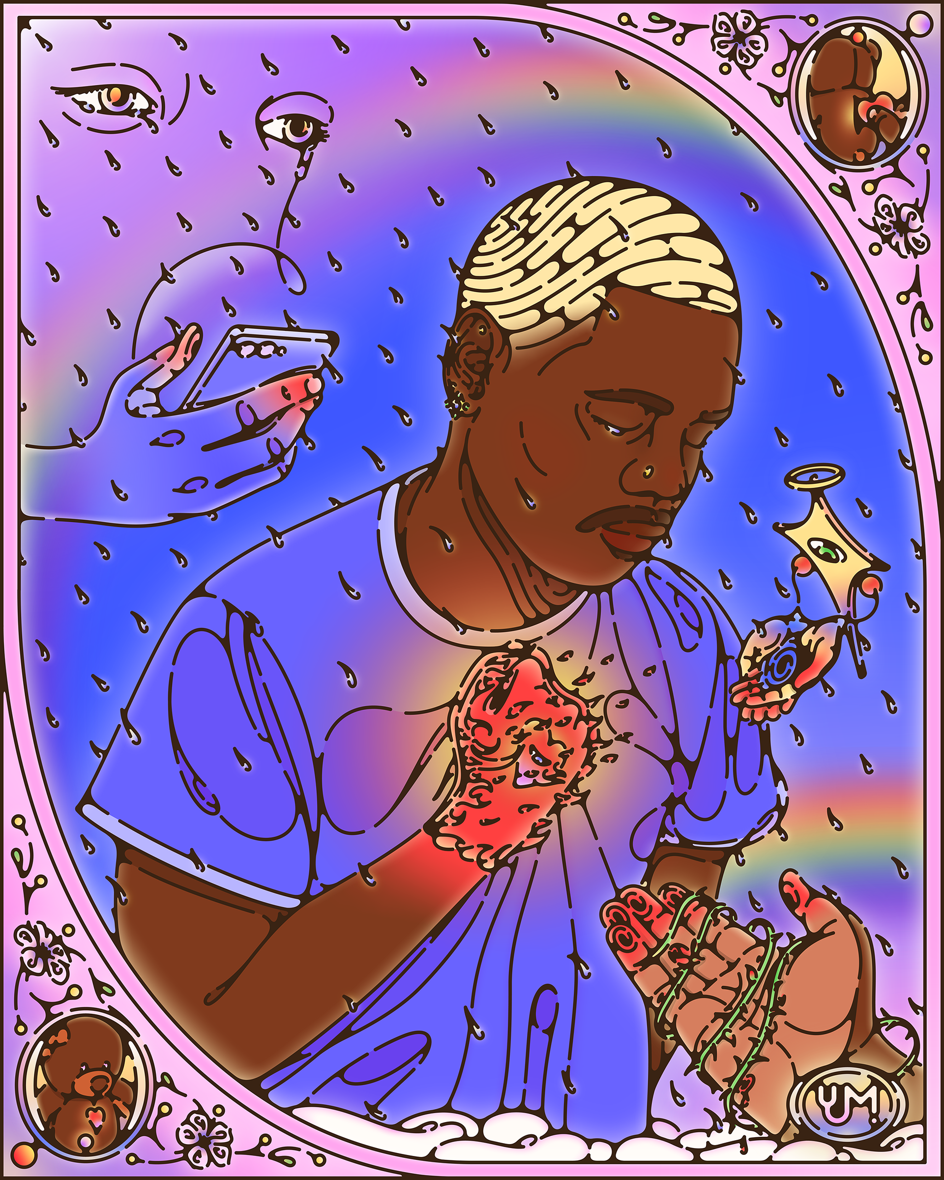 'tears won't stop the fire"