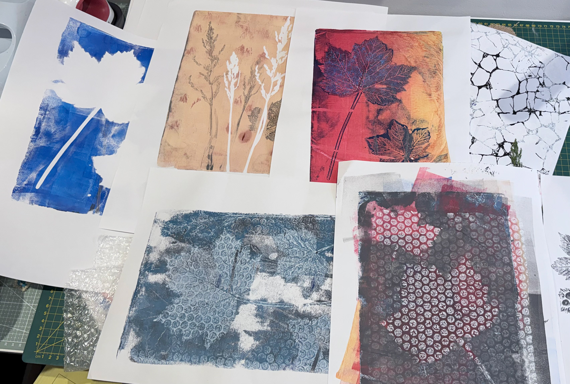 Testing gelli print methods