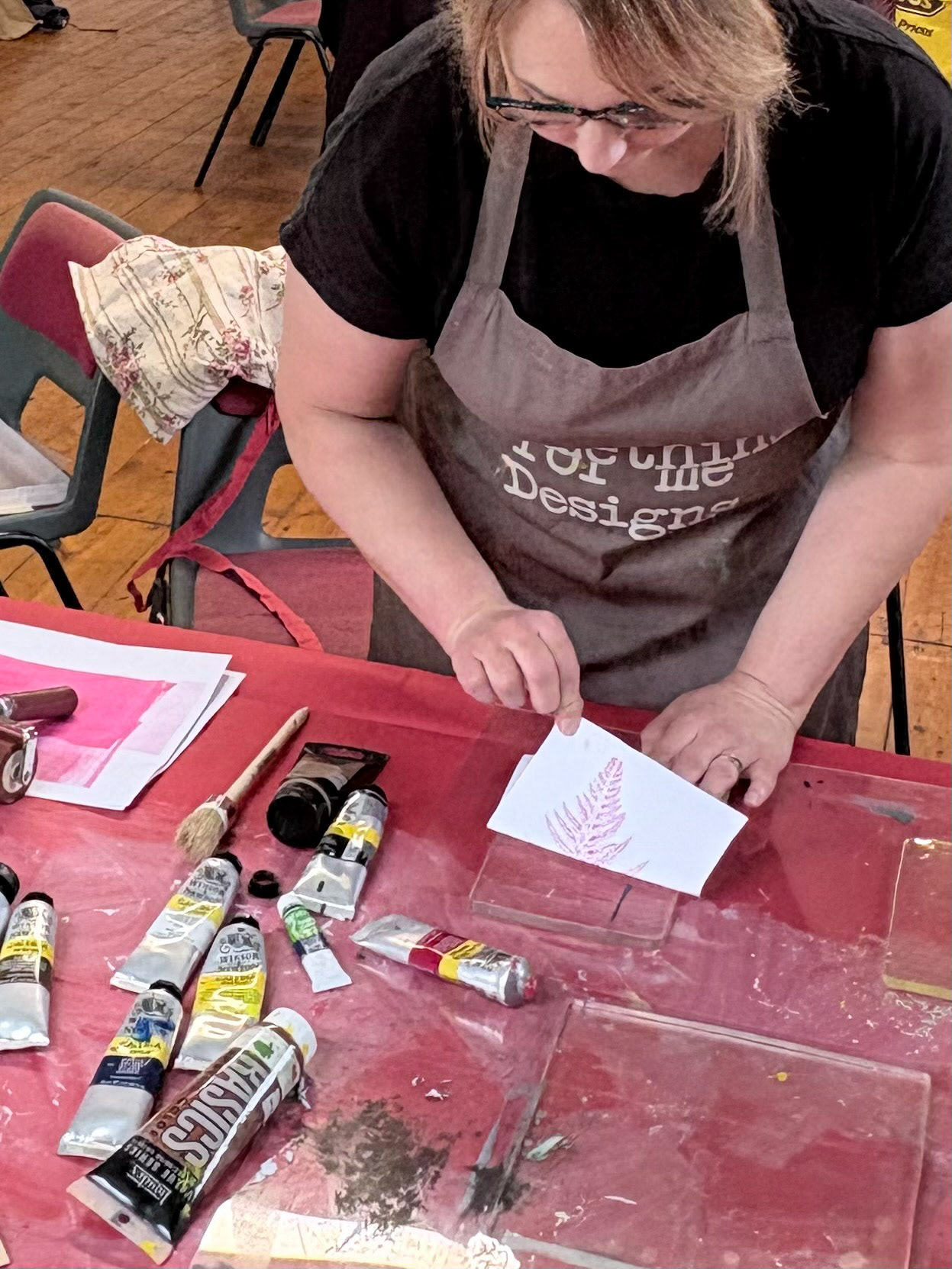 Gelli printing demonstration