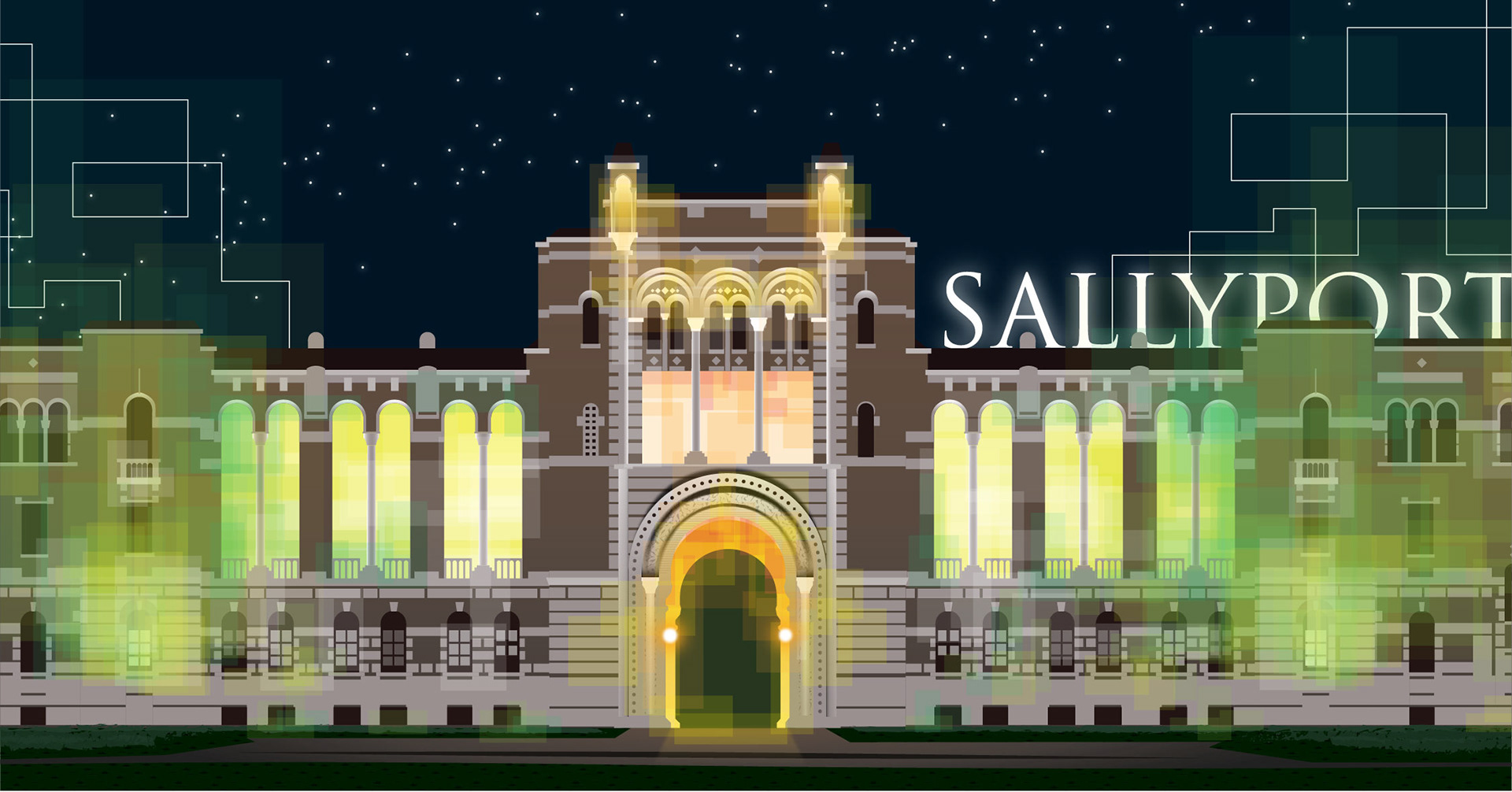 Illustration of Rice University Sallyport