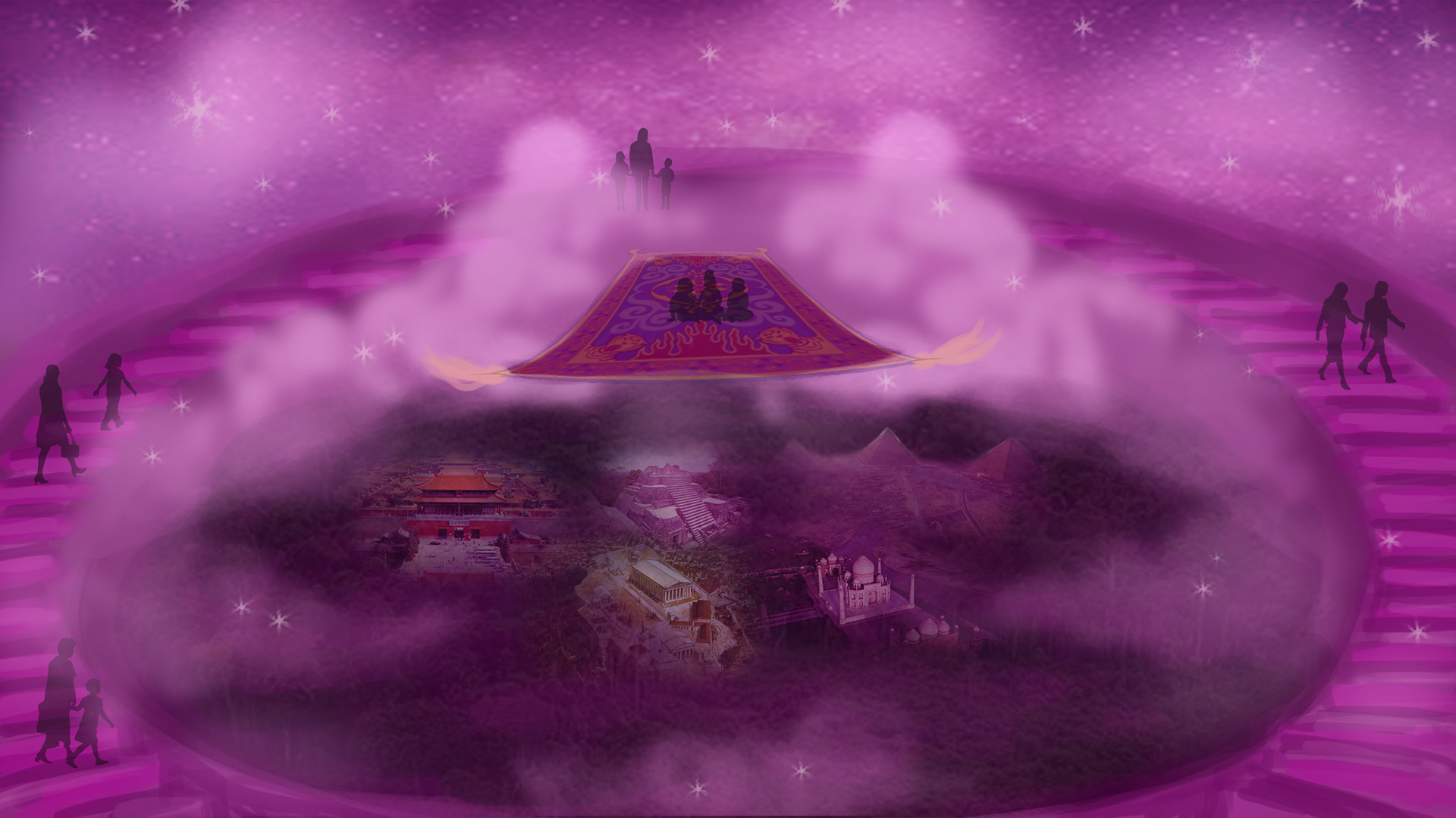 Reading room inspired by Aladdin