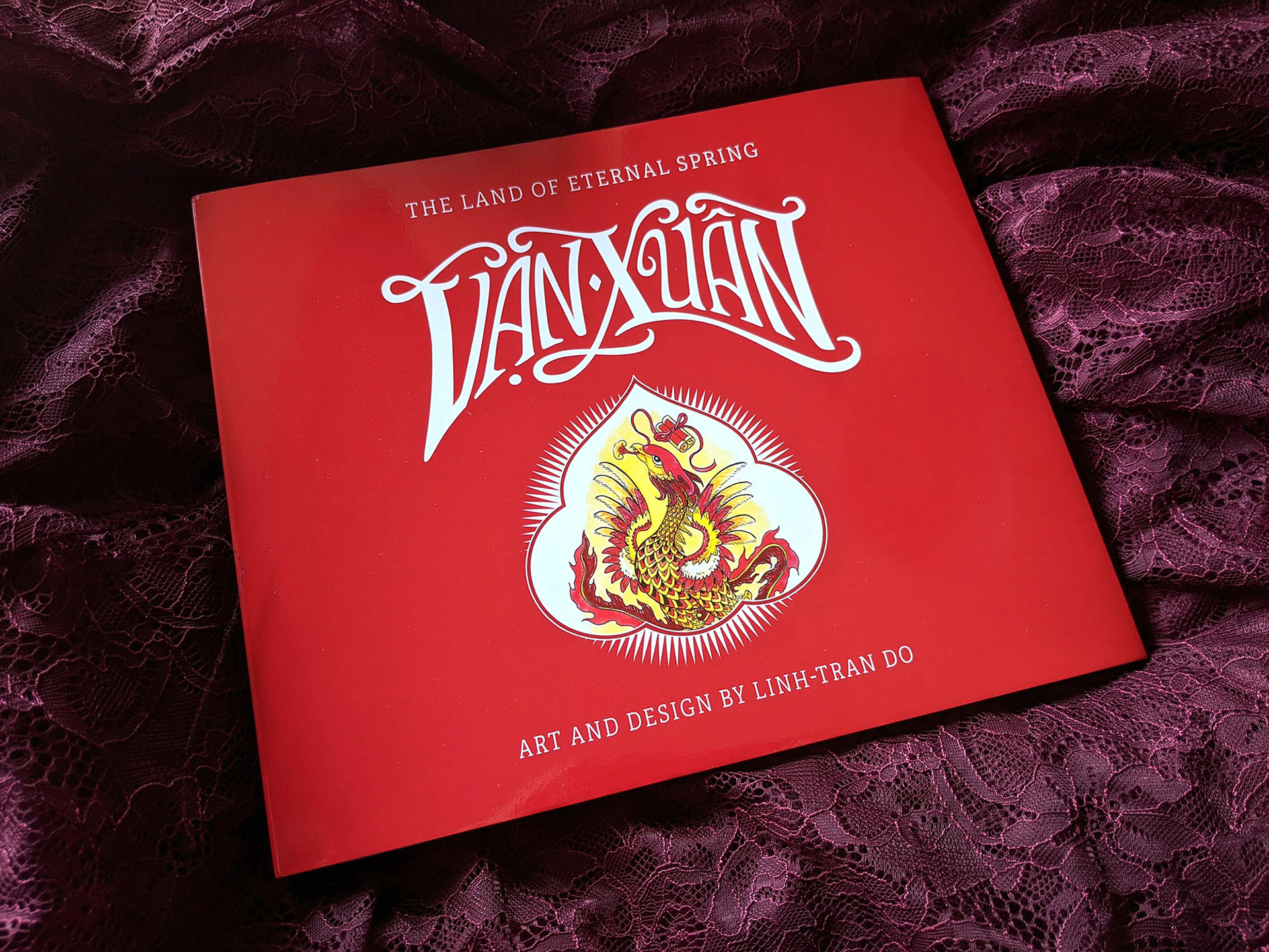 Hardcover art book with dust jacket