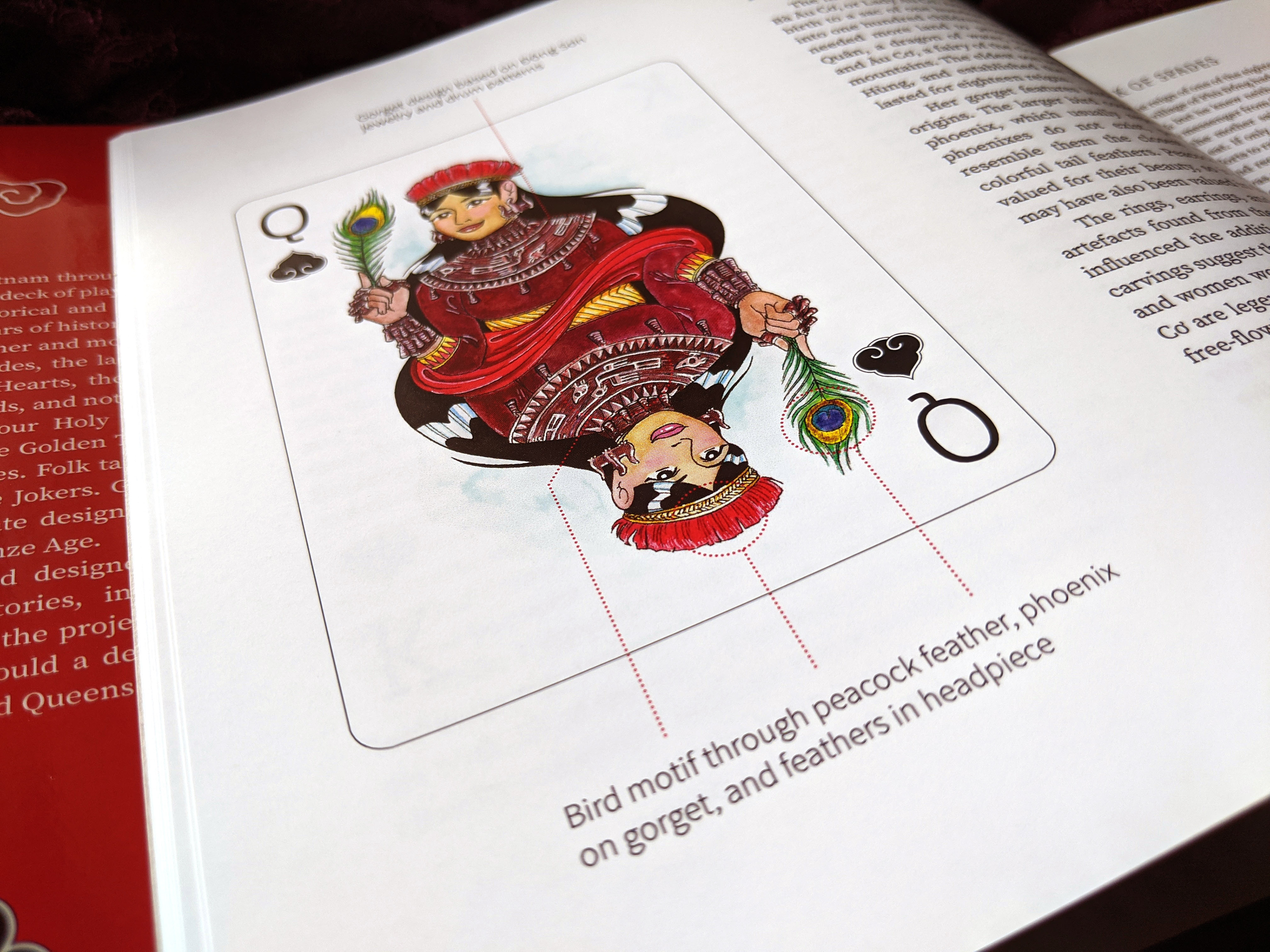 Queen of Spades in art book