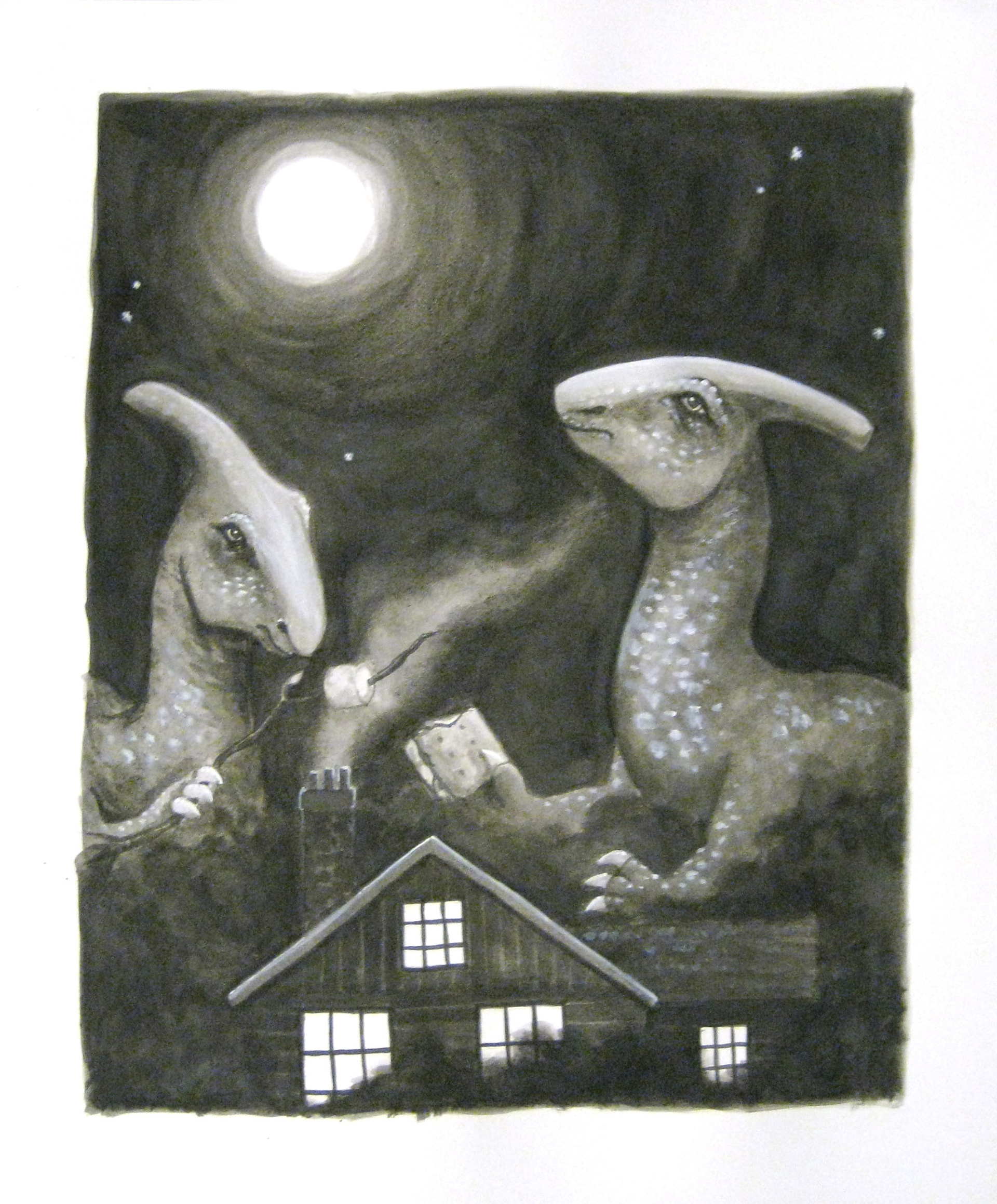 Dinosaur painting