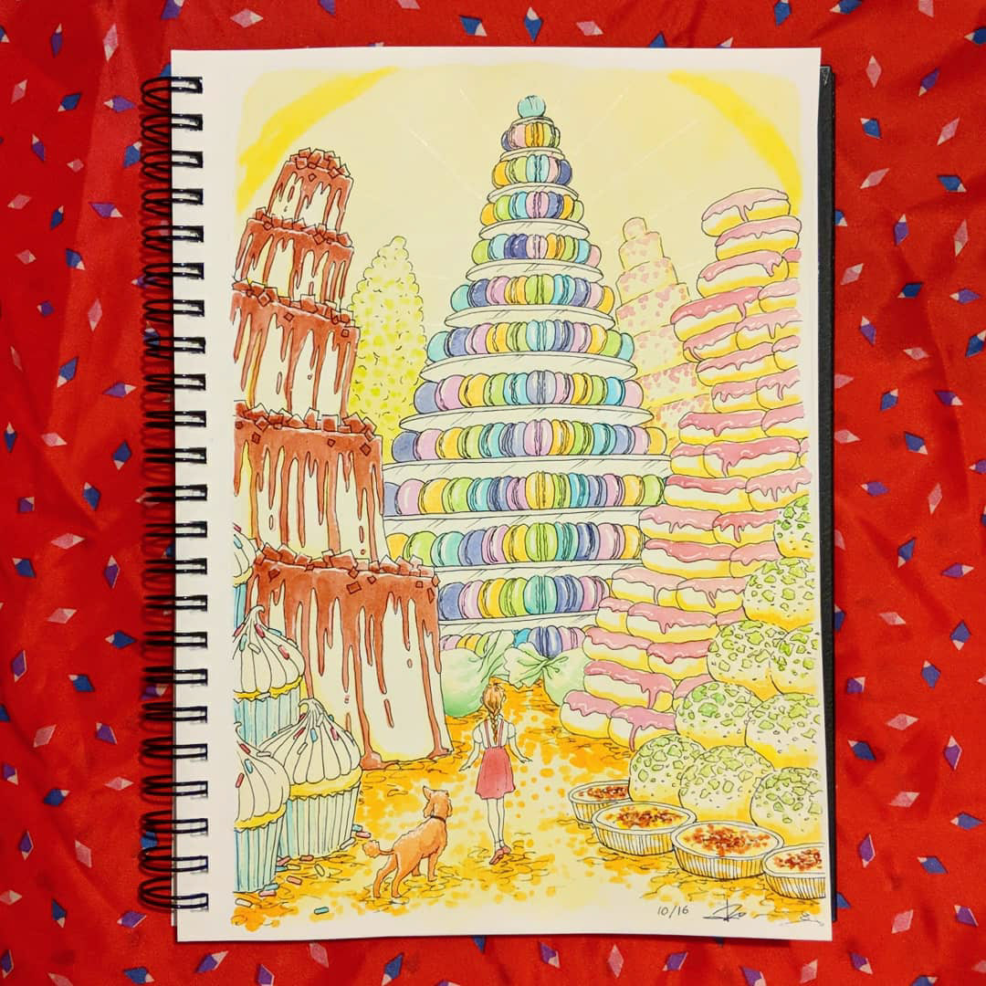 Illustration of a pastry fantasy