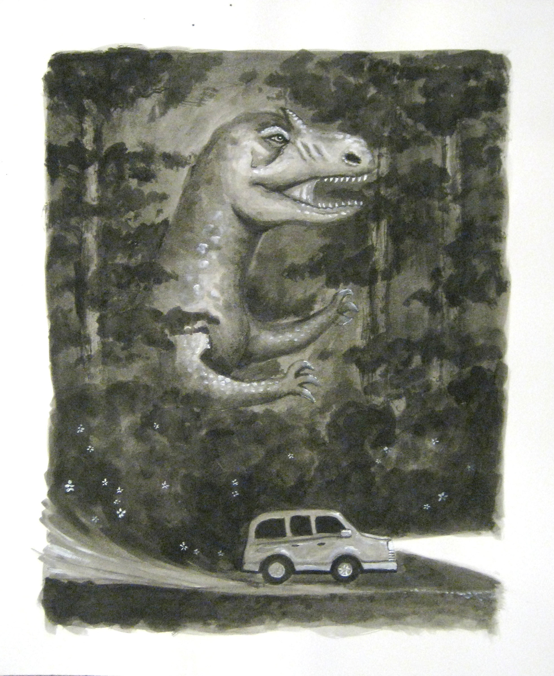 Dinosaur painting