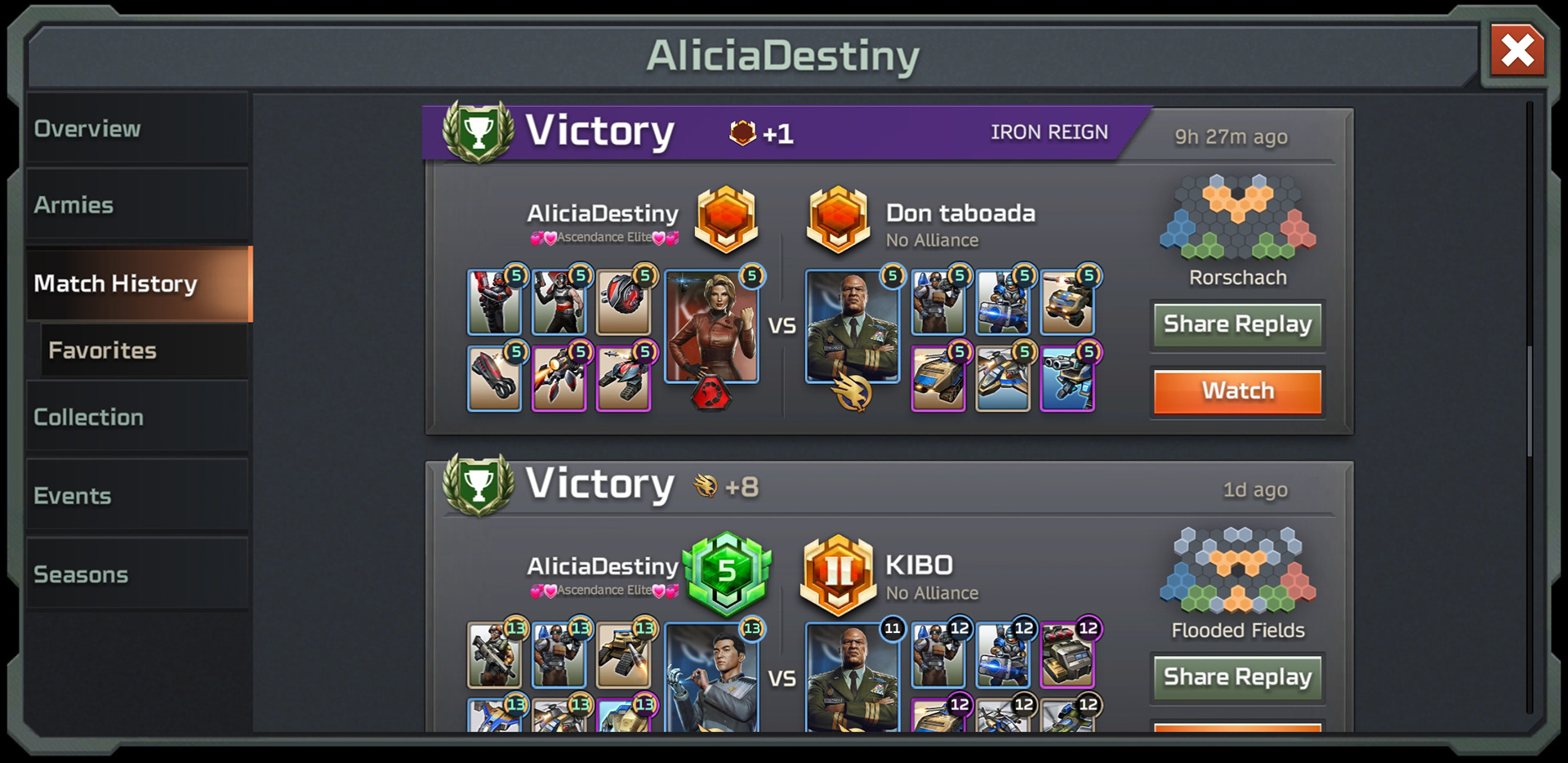Match History