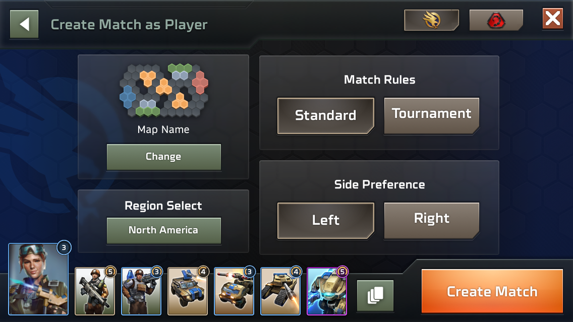Custom Match UI