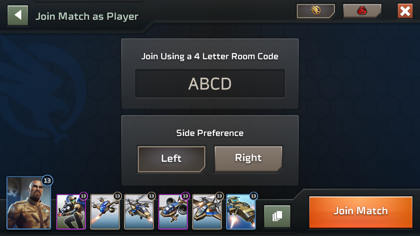 Custom Match UI