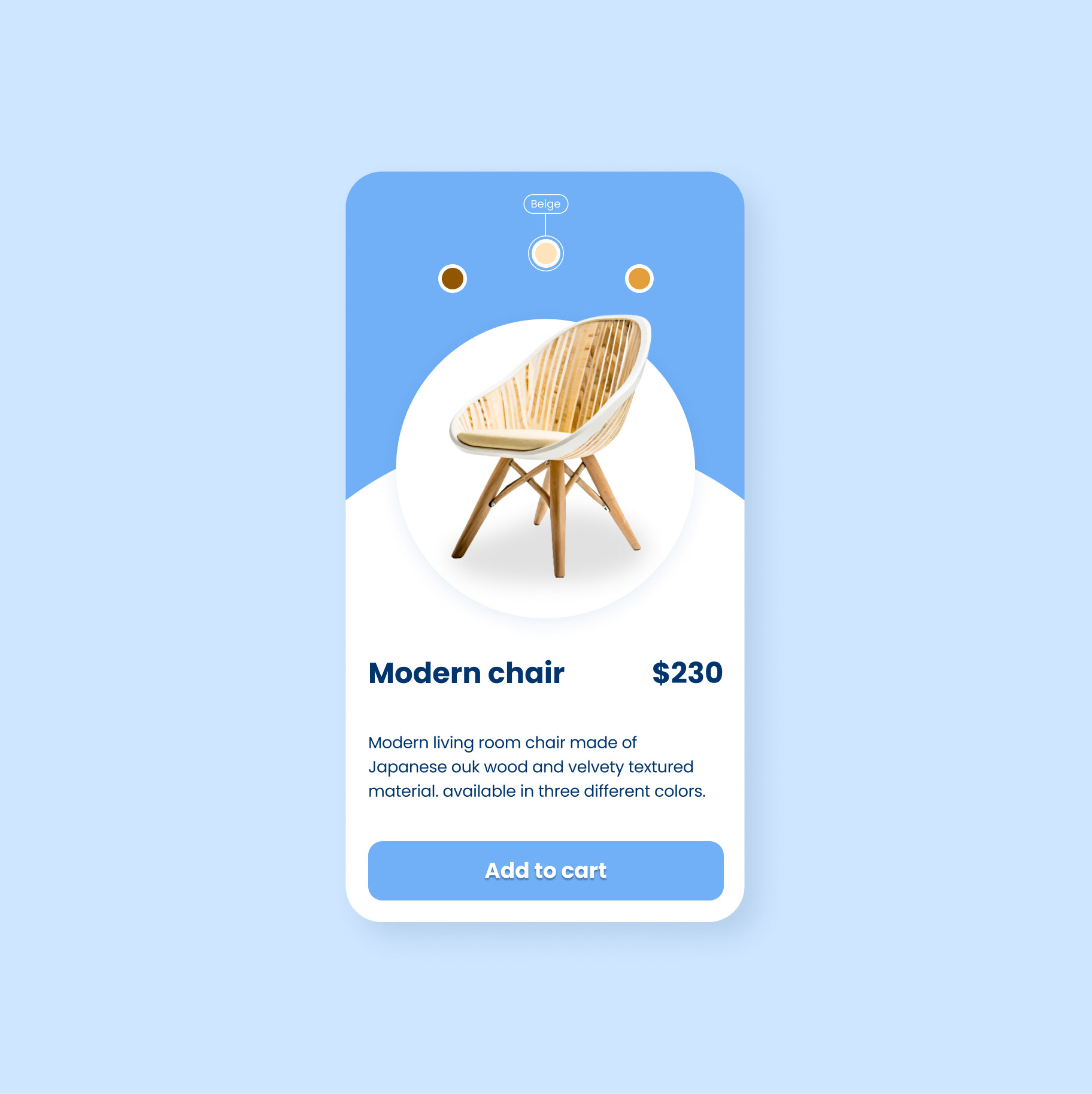 #60 A modern product detail screen