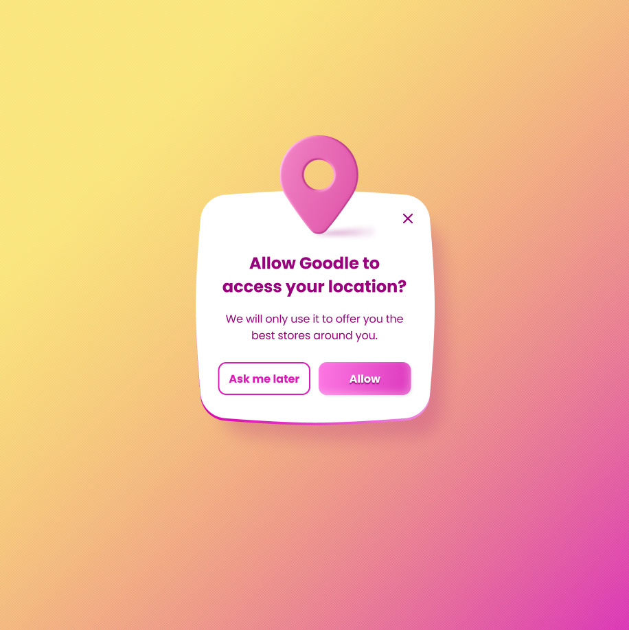 #9 A confirmation popup
