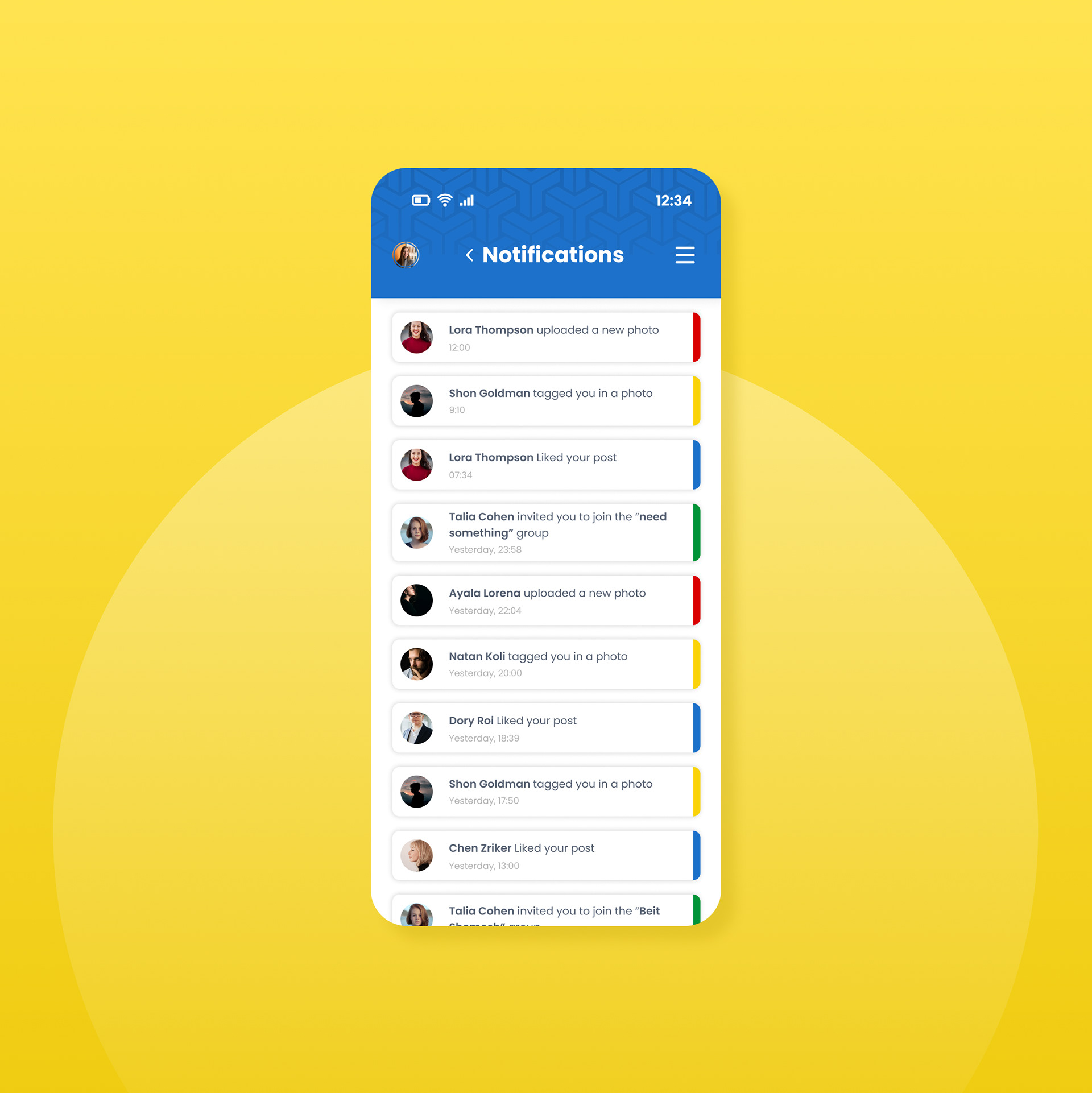 #55 A list of notifications