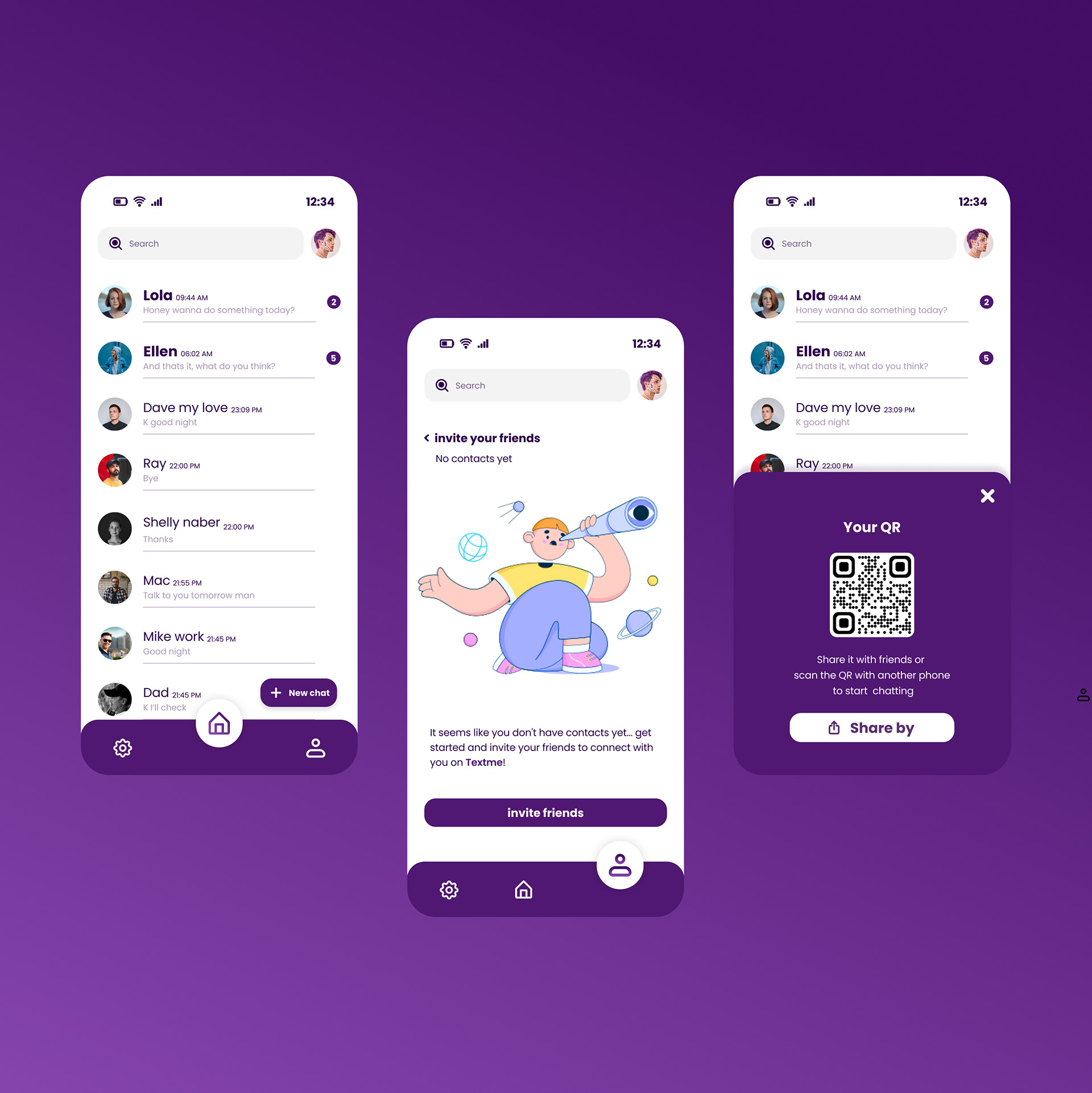 #52 A screen to invite your contacts to an app
