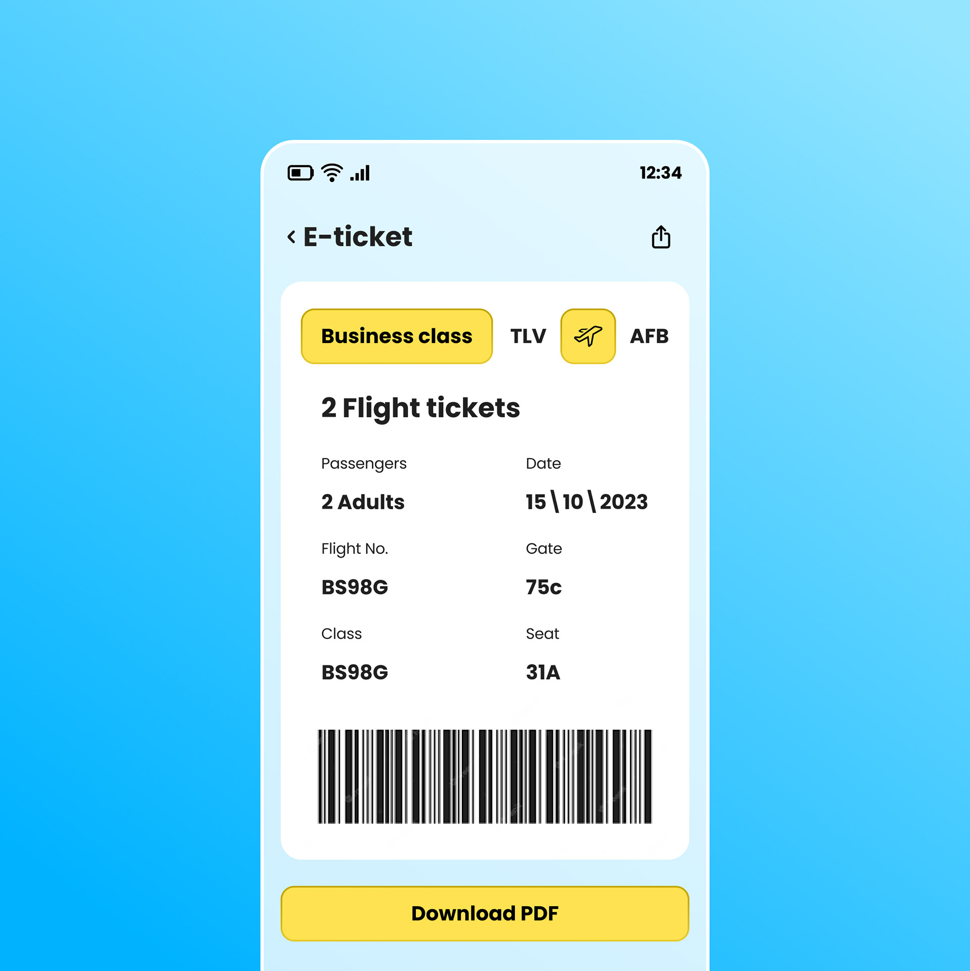 #36 An online ticket