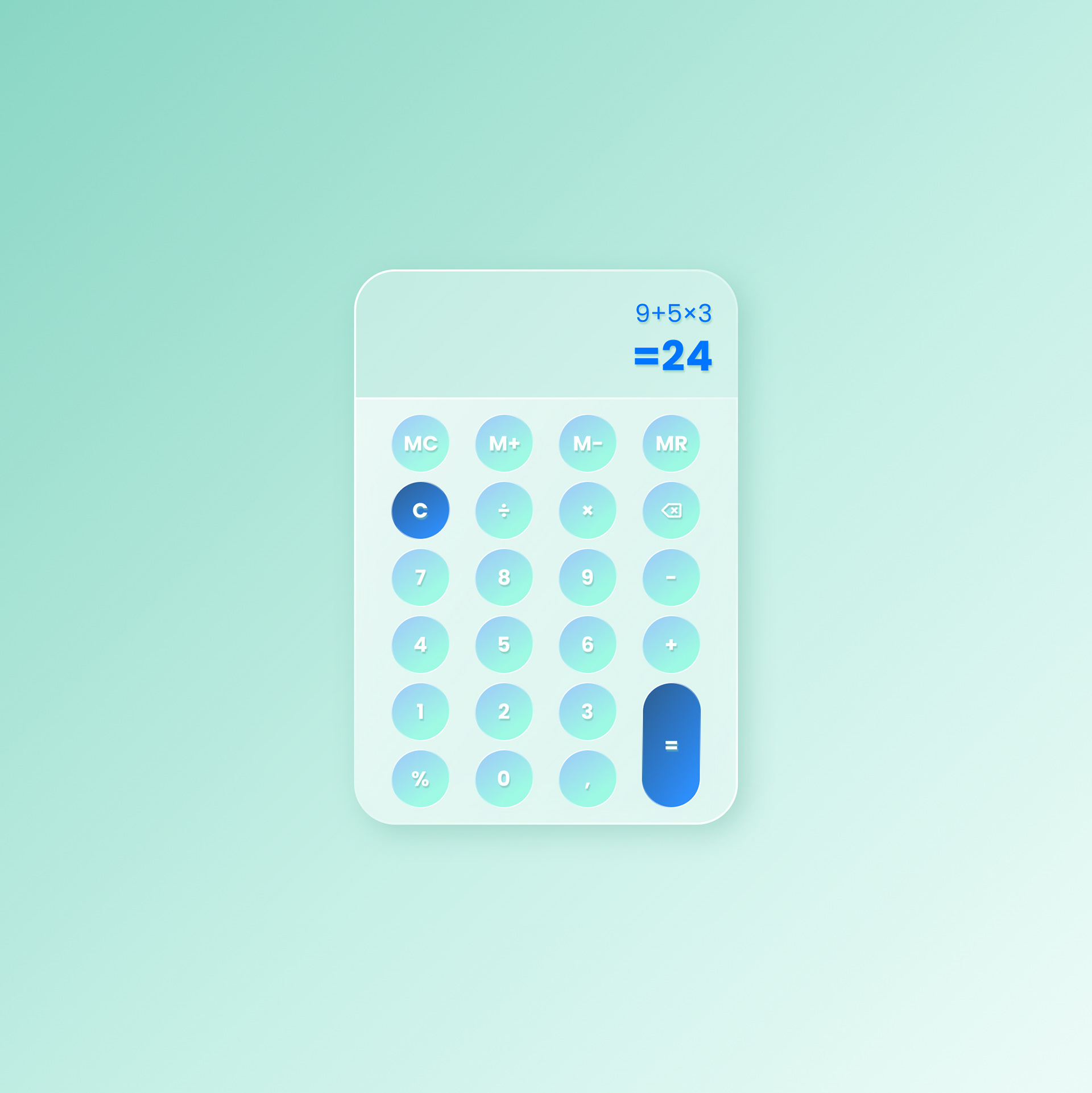#13 A non-scientific calculator view
