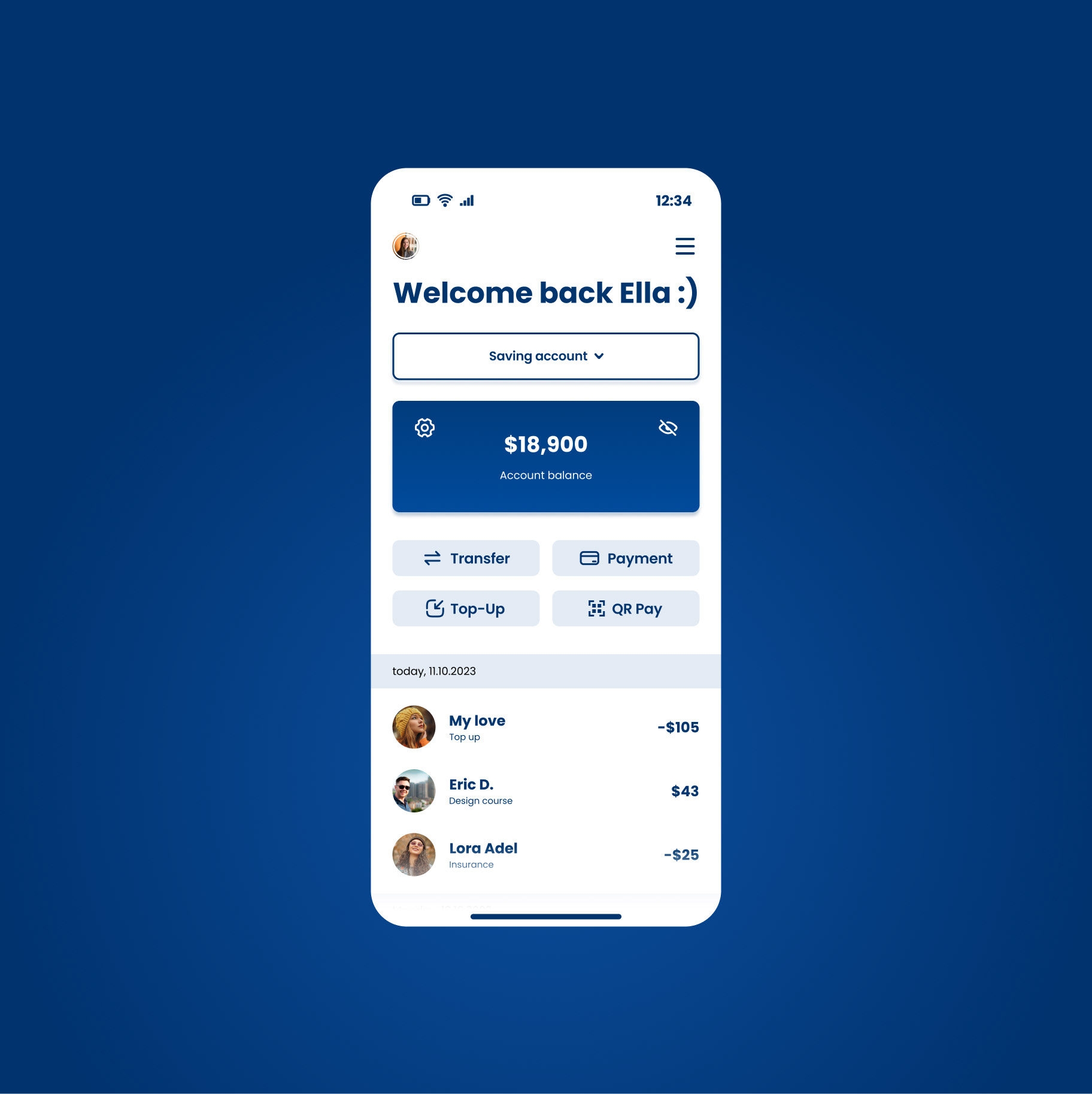 #56 A bank account view