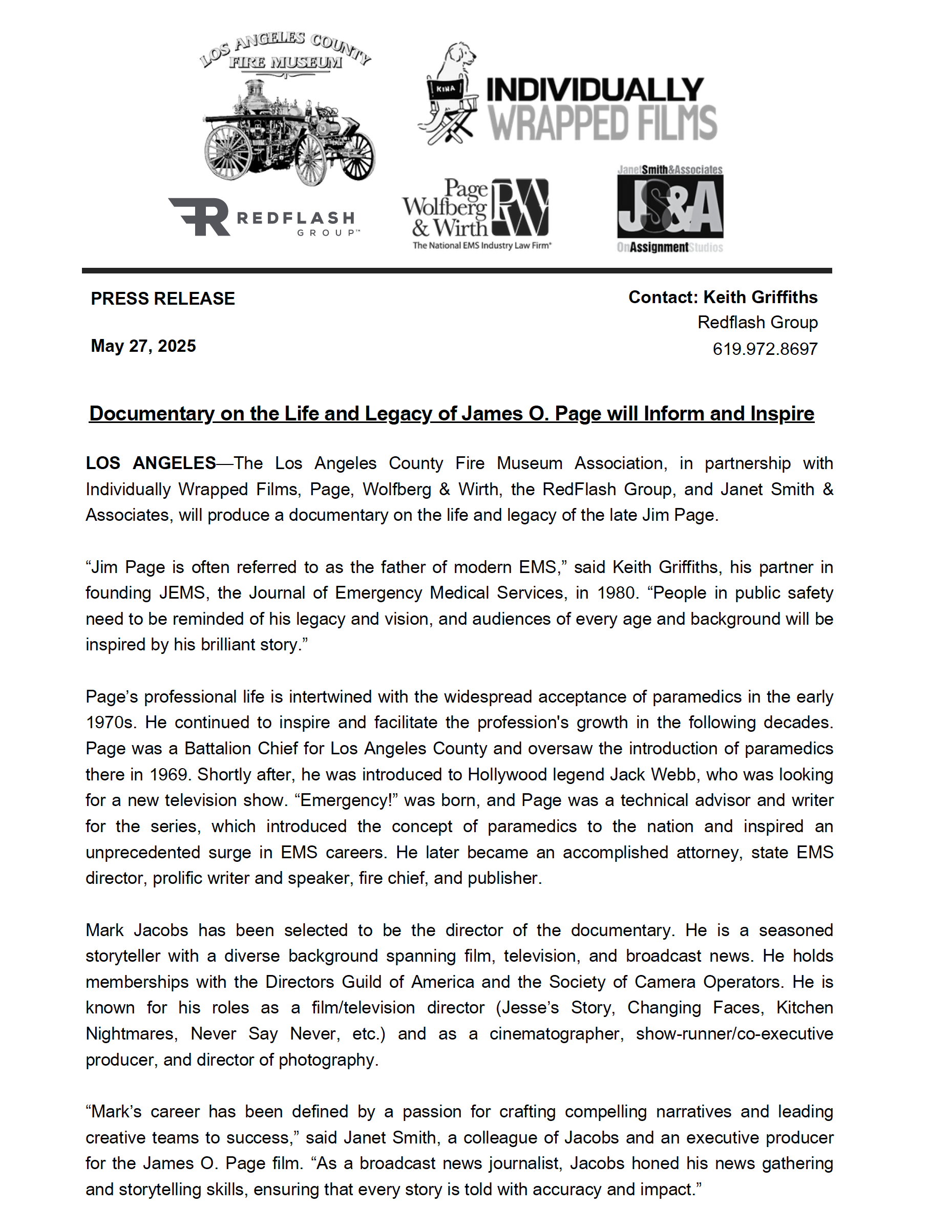 PRESS RELEASE
