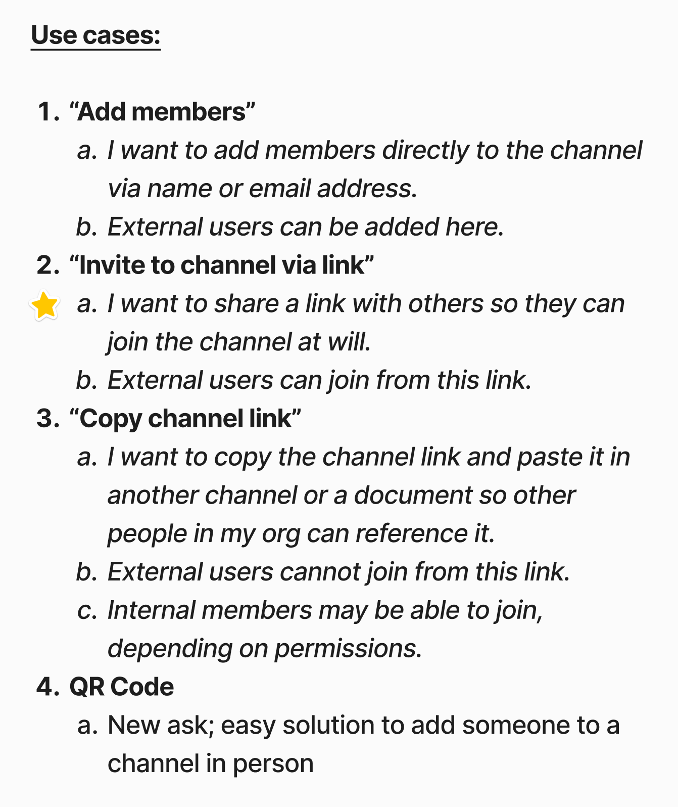 Use cases