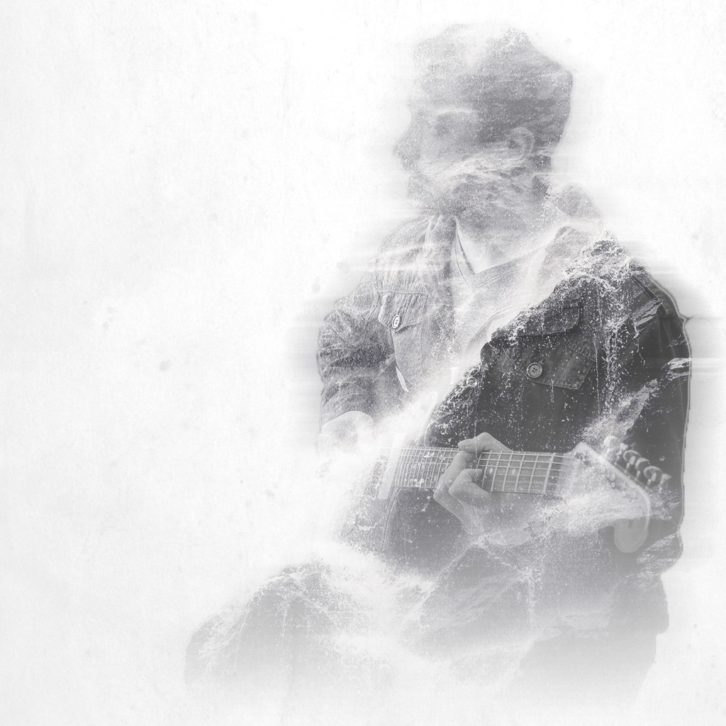 Self portrait, double-exposure