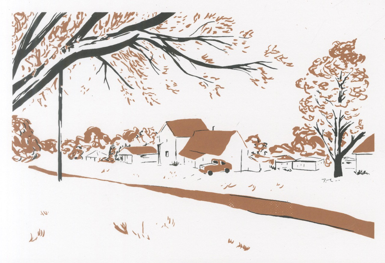 Oklahoma street - Screenprint