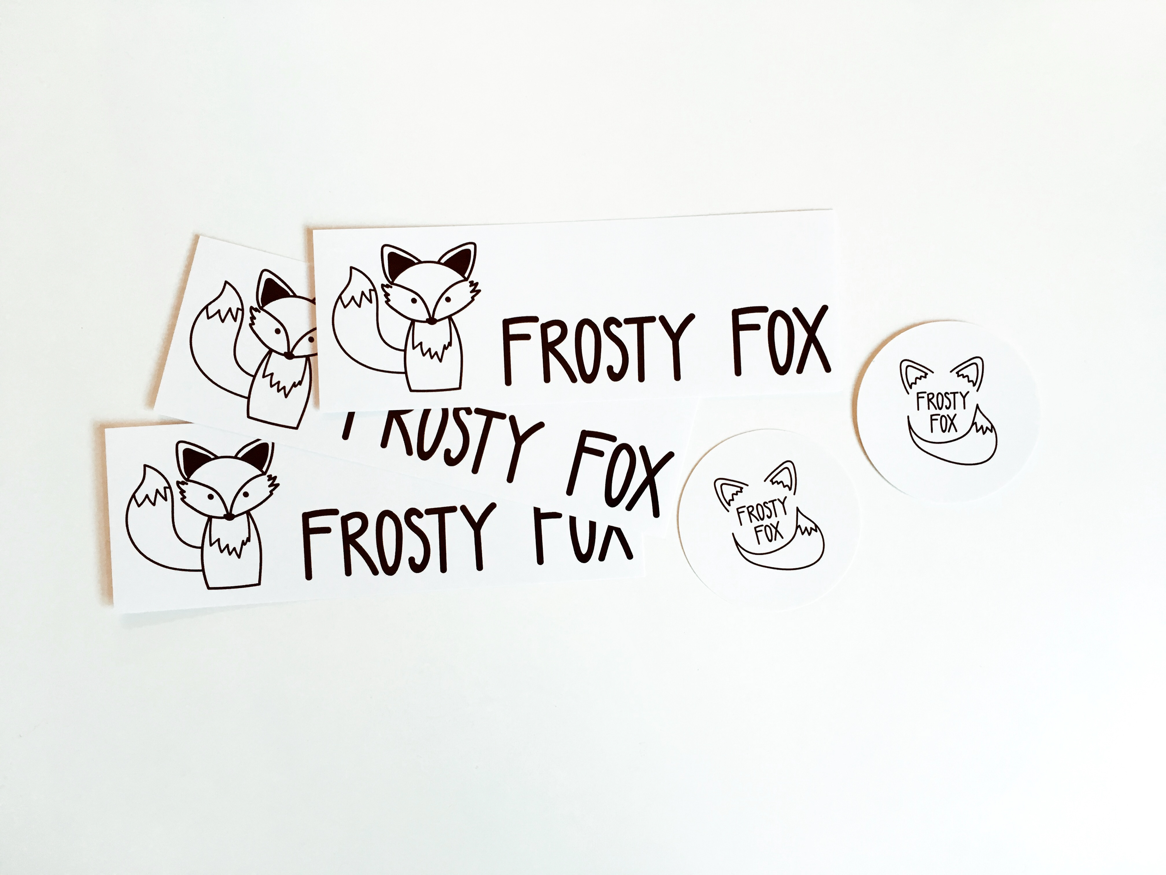 Frosty Fox logo stickers