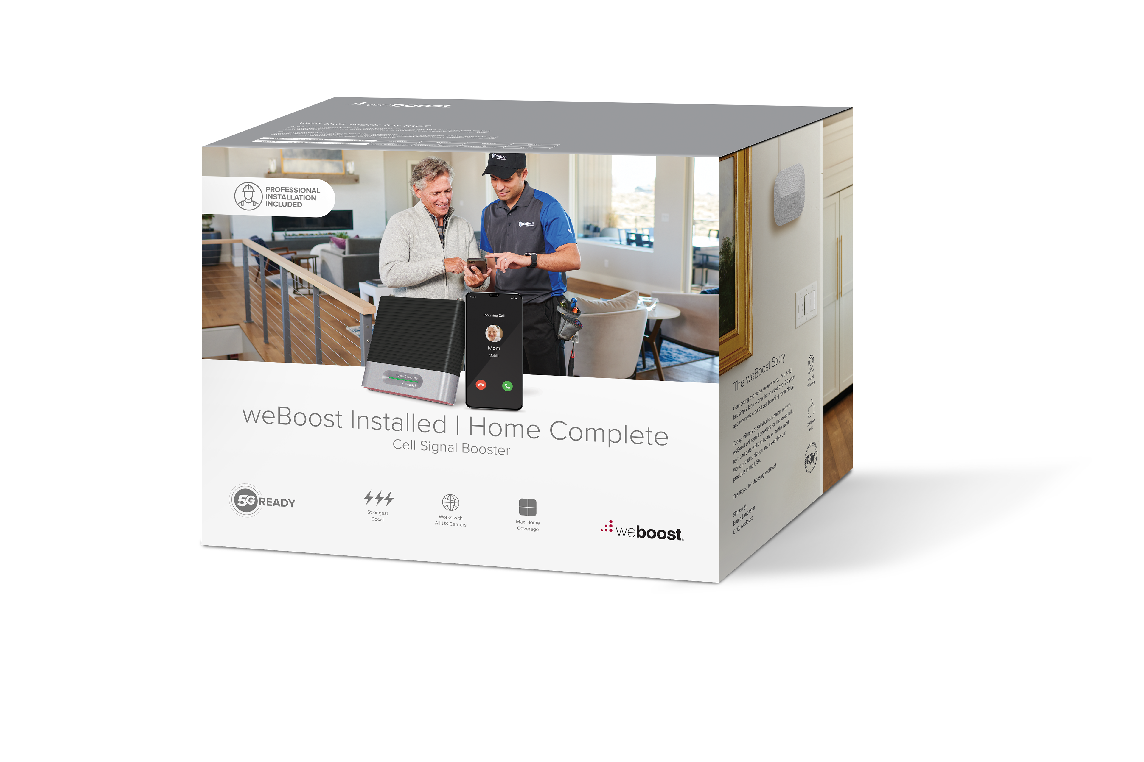 Imagery was carefully selected so customers would understand it comes with included installation.