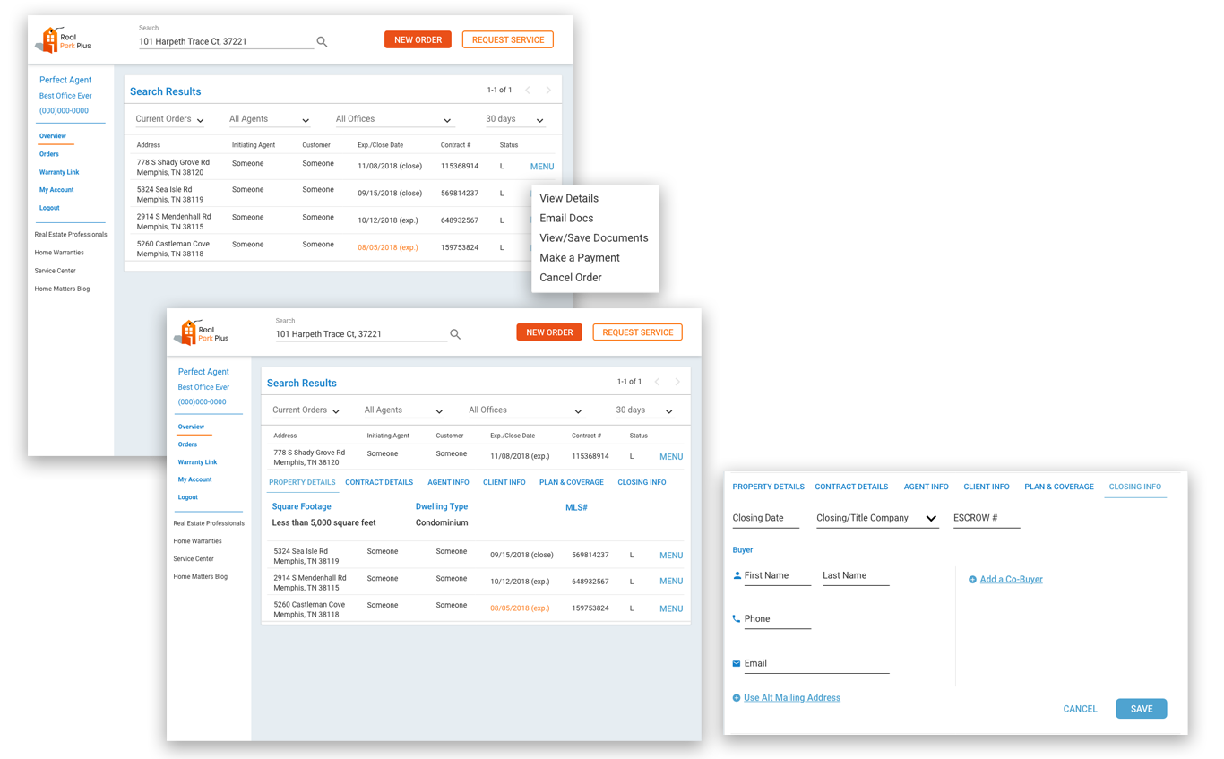 During testing, I discovered that our users didn't understand the use of the horizontal kabob menu, but were able to quickly identify a MENU button to access the menu items. This allowed users to view further details and edit as necessary.