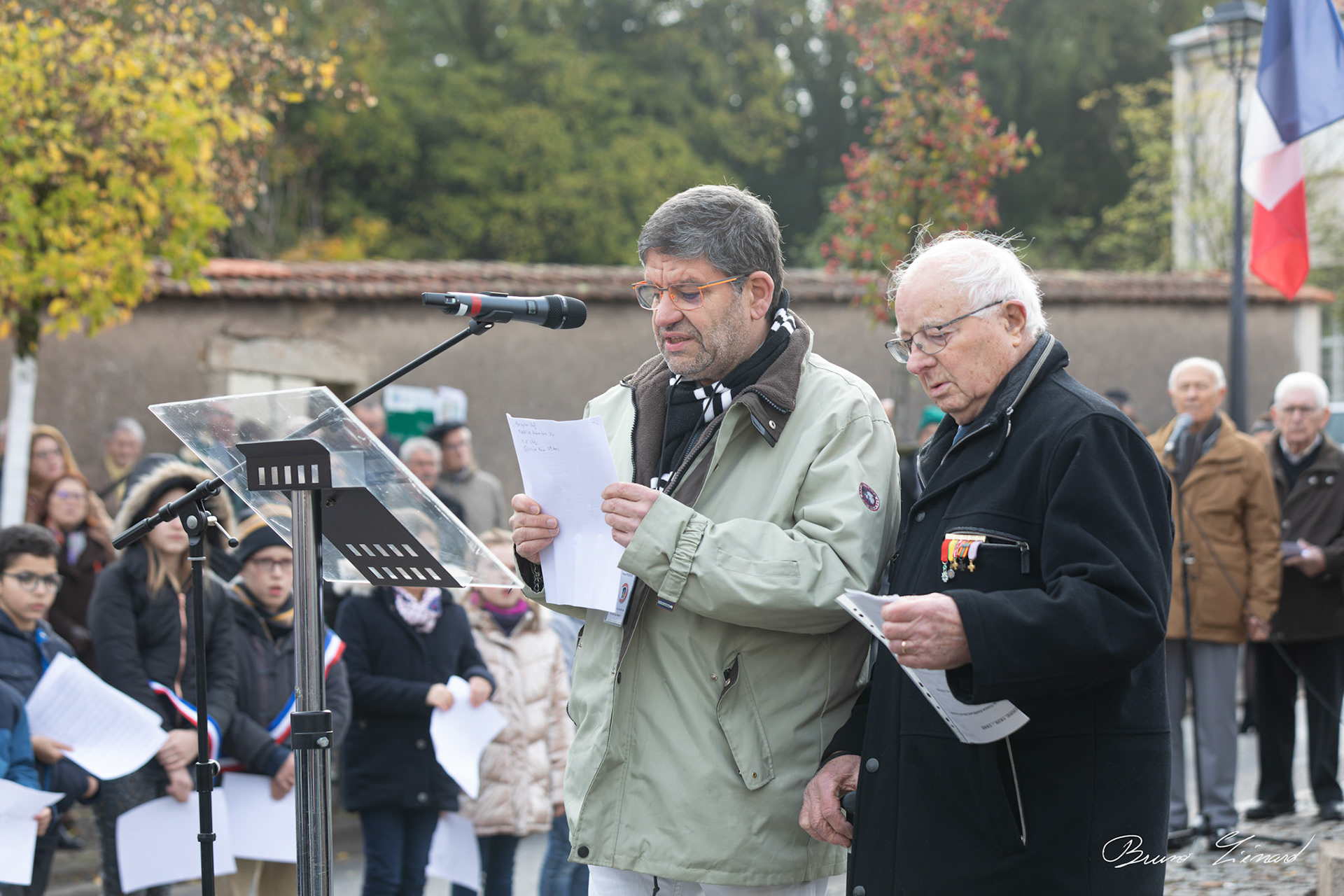 Cérémonie de commémoration de l'armistice du 11 novembre 1918 à Villers-lès-Nancy