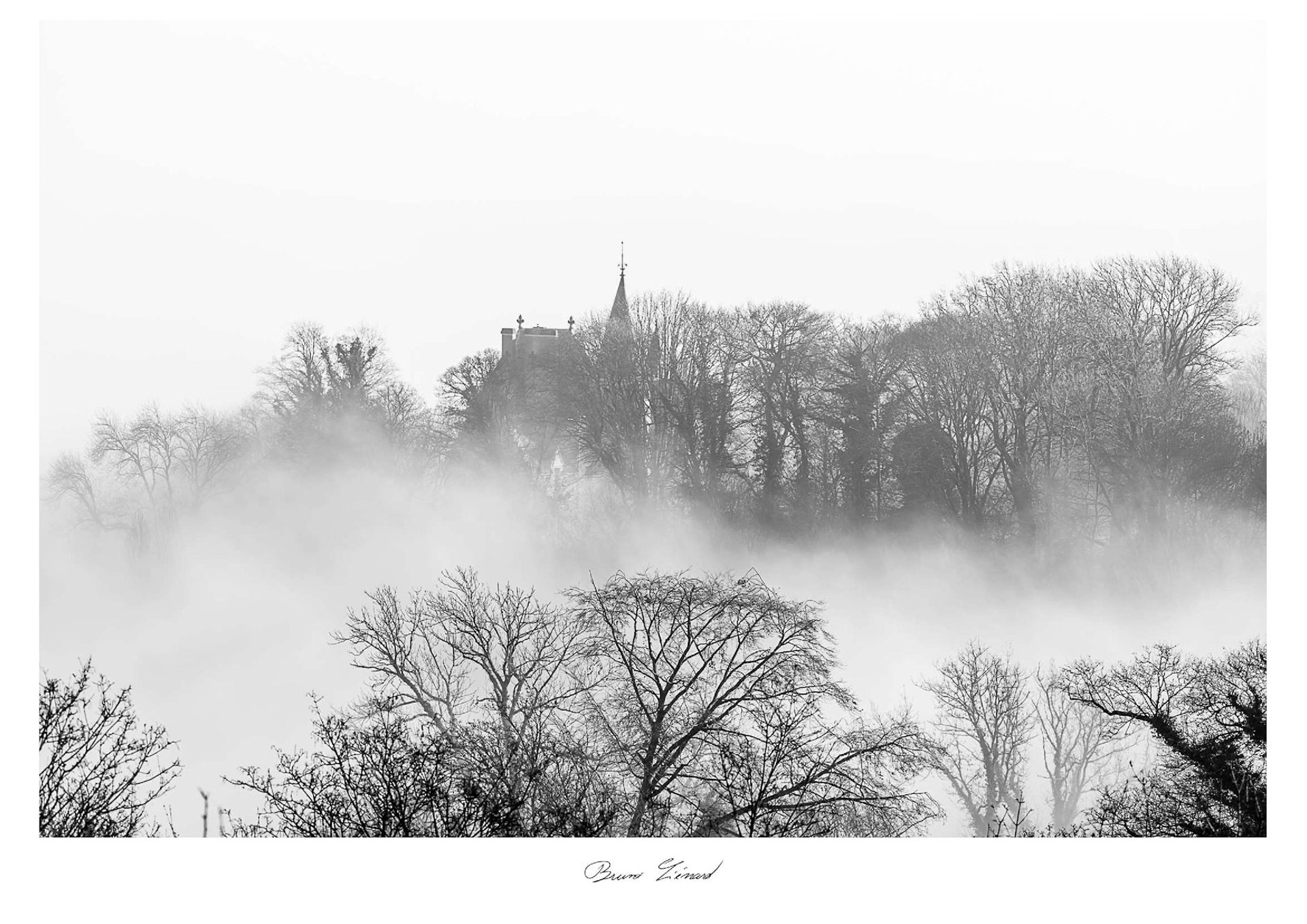 Château du Montet vu depuis le Parc de Brabois à Villers-lès-Nancy (54)