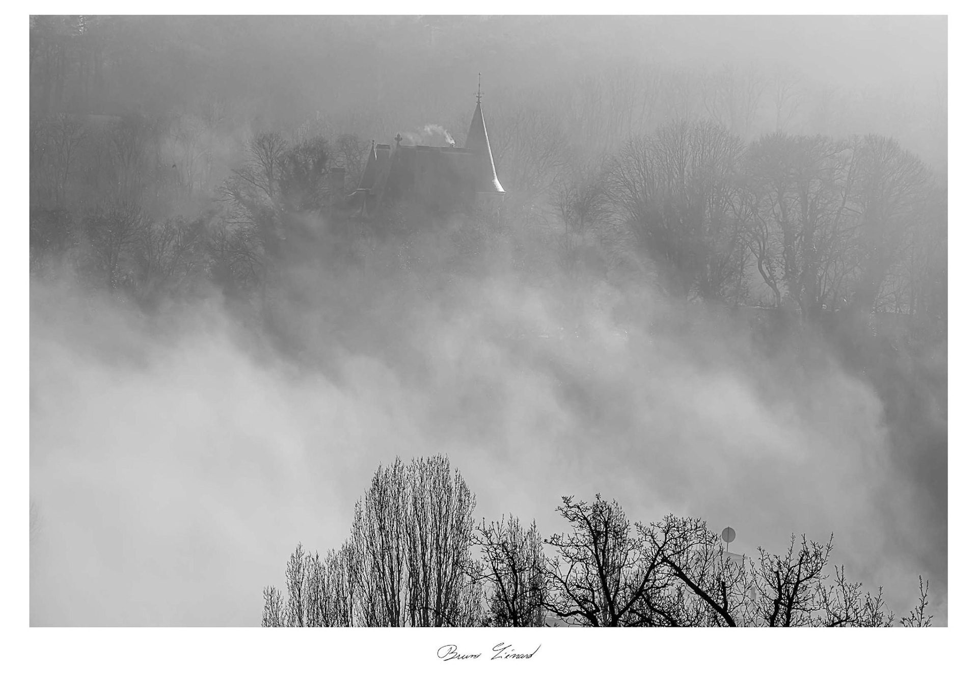 Château du Montet vu depuis le Parc de Brabois à Villers-lès-Nancy (54)