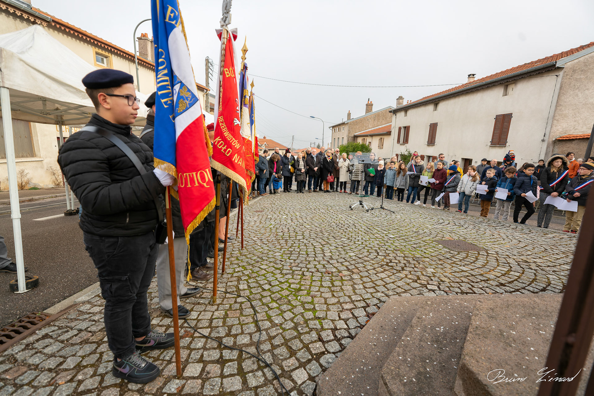 Cérémonie de commémoration de l'armistice du 11 novembre 1918 à Villers-lès-Nancy