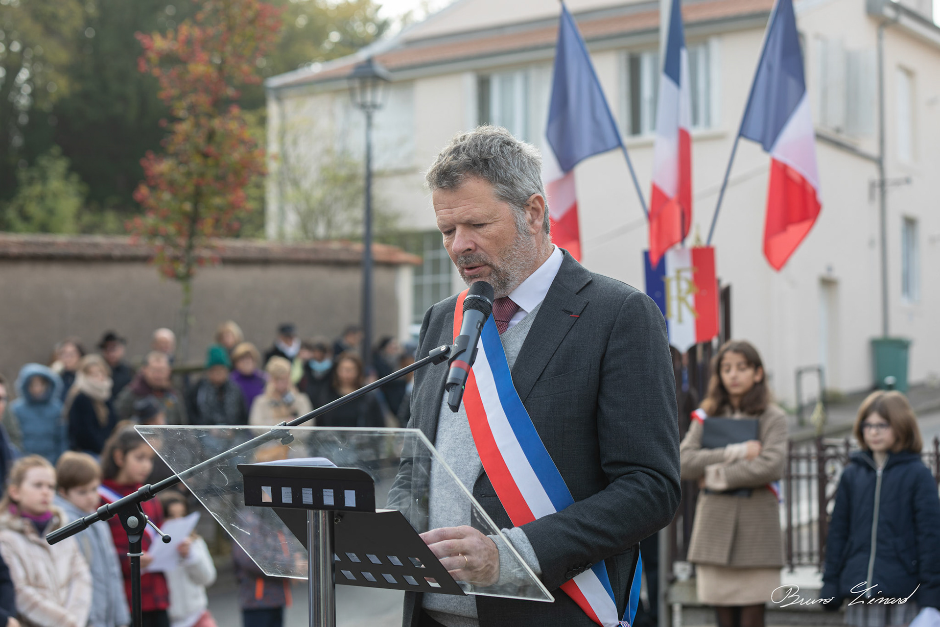 Cérémonie de commémoration de l'armistice du 11 novembre 1918 à Villers-lès-Nancy