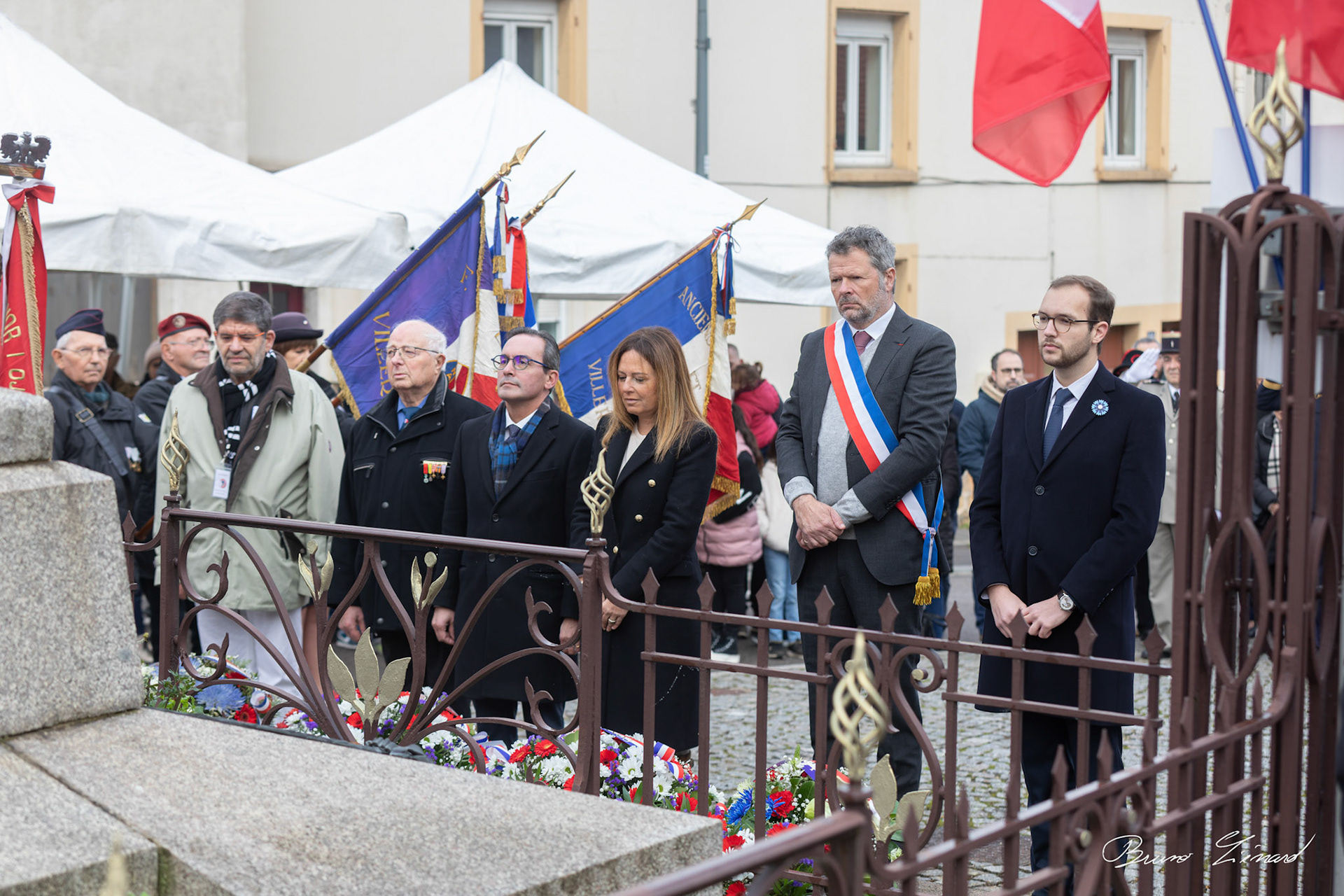 Cérémonie de commémoration de l'armistice du 11 novembre 1918 à Villers-lès-Nancy