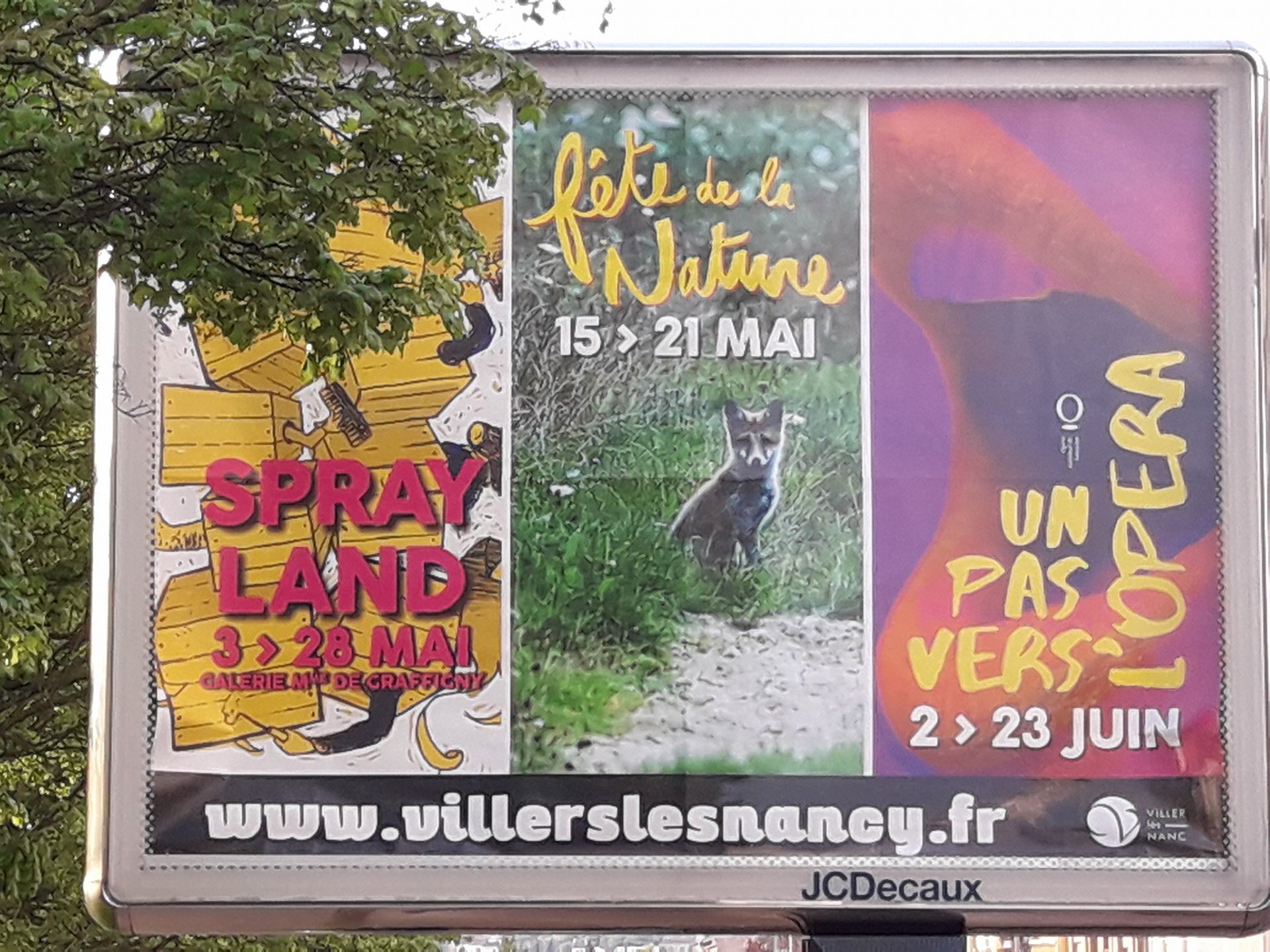 Affiche 4x3 Fête de la Nature 2017 à Villers-lès-Nancy
