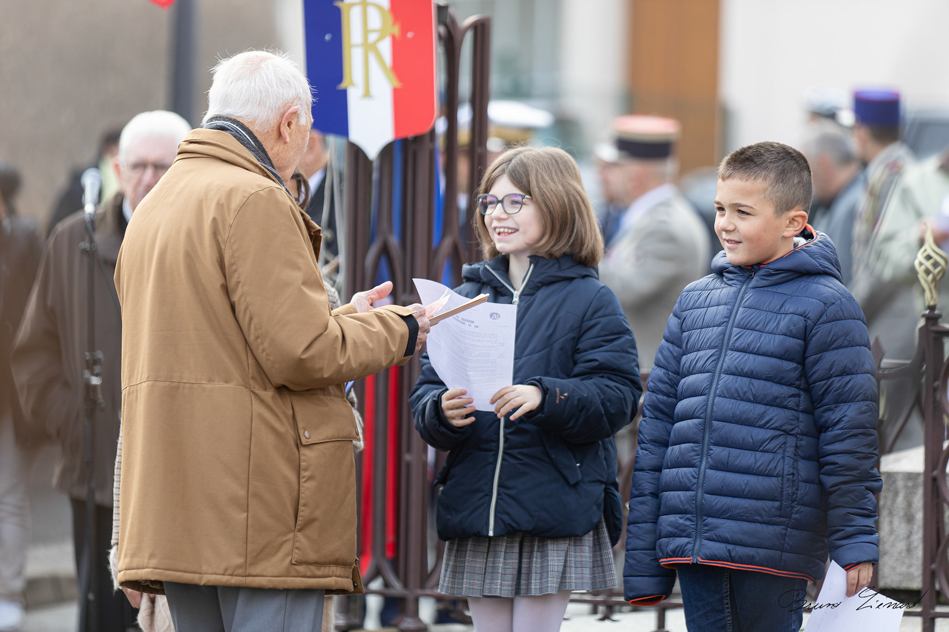 Cérémonie de commémoration de l'armistice du 11 novembre 1918 à Villers-lès-Nancy