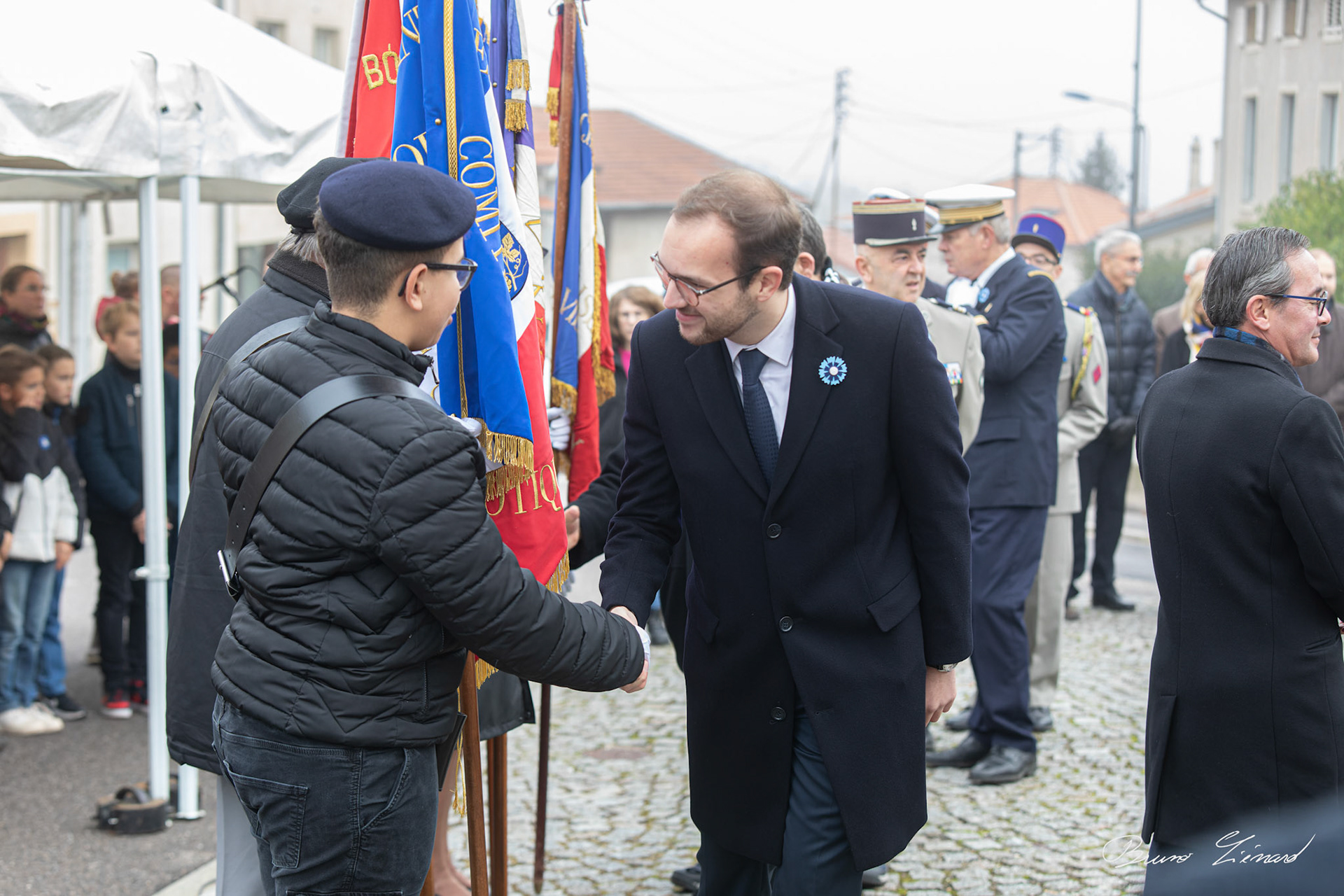 Cérémonie de commémoration de l'armistice du 11 novembre 1918 à Villers-lès-Nancy