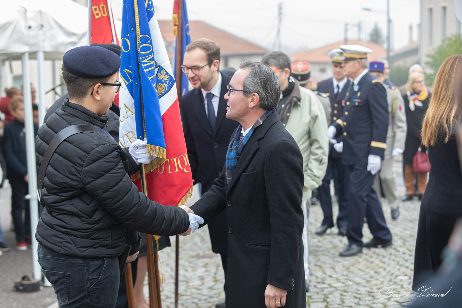 Cérémonie de commémoration de l'armistice du 11 novembre 1918 à Villers-lès-Nancy