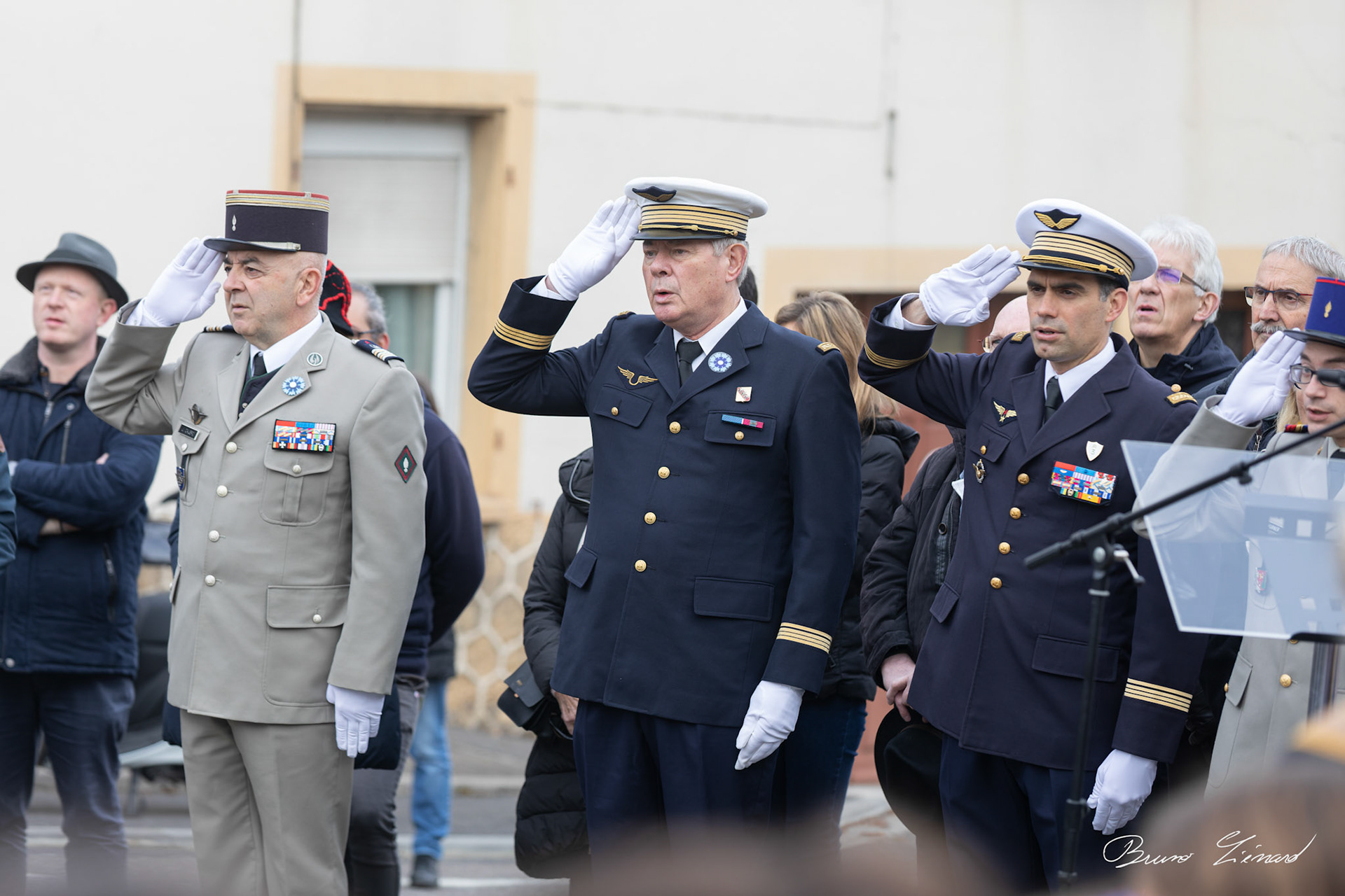 Cérémonie de commémoration de l'armistice du 11 novembre 1918 à Villers-lès-Nancy