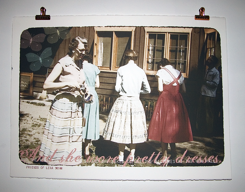 No. 06–And she wore pretty dresses. And she liked to see the pictures at the VFW Hall.