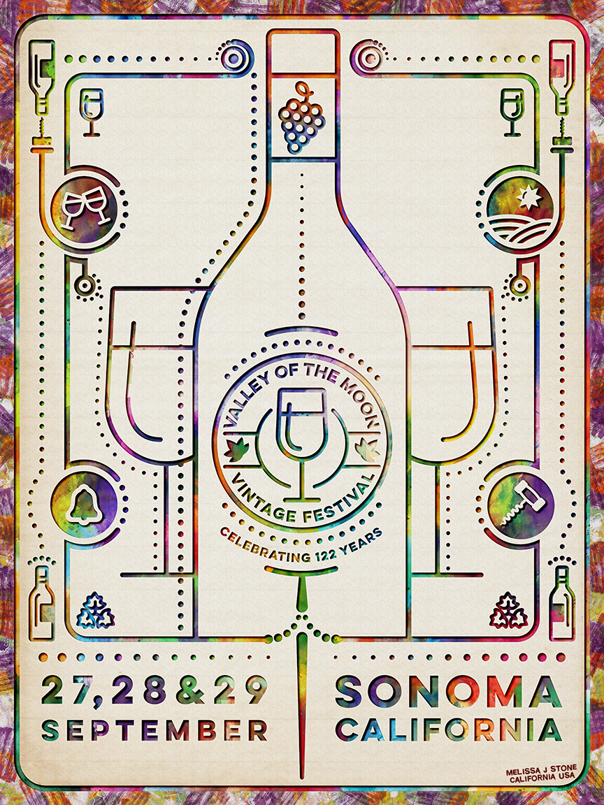 Valley of the Moon Vintage Festival Poster Entry 2019 – 16" x 20"