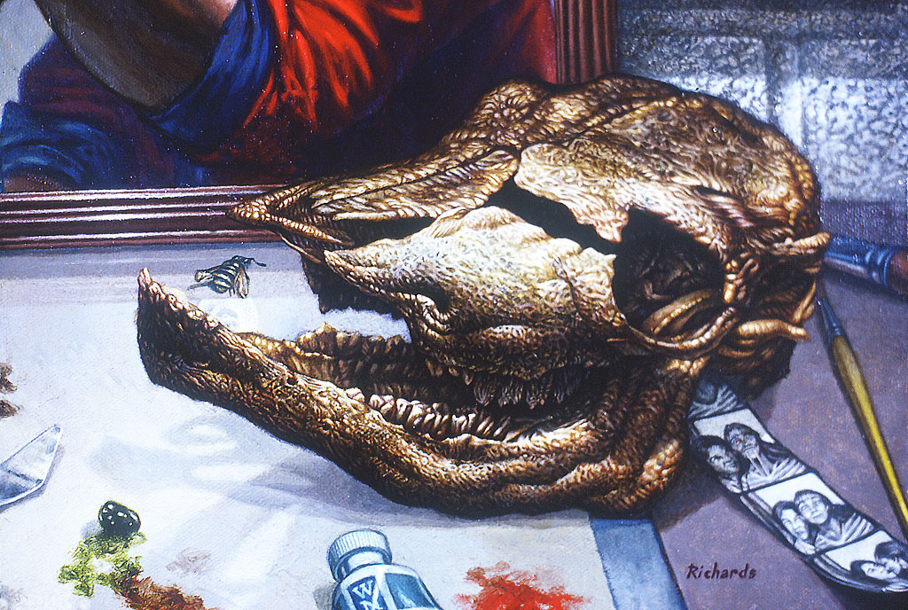 detail of "Self-Portrait"