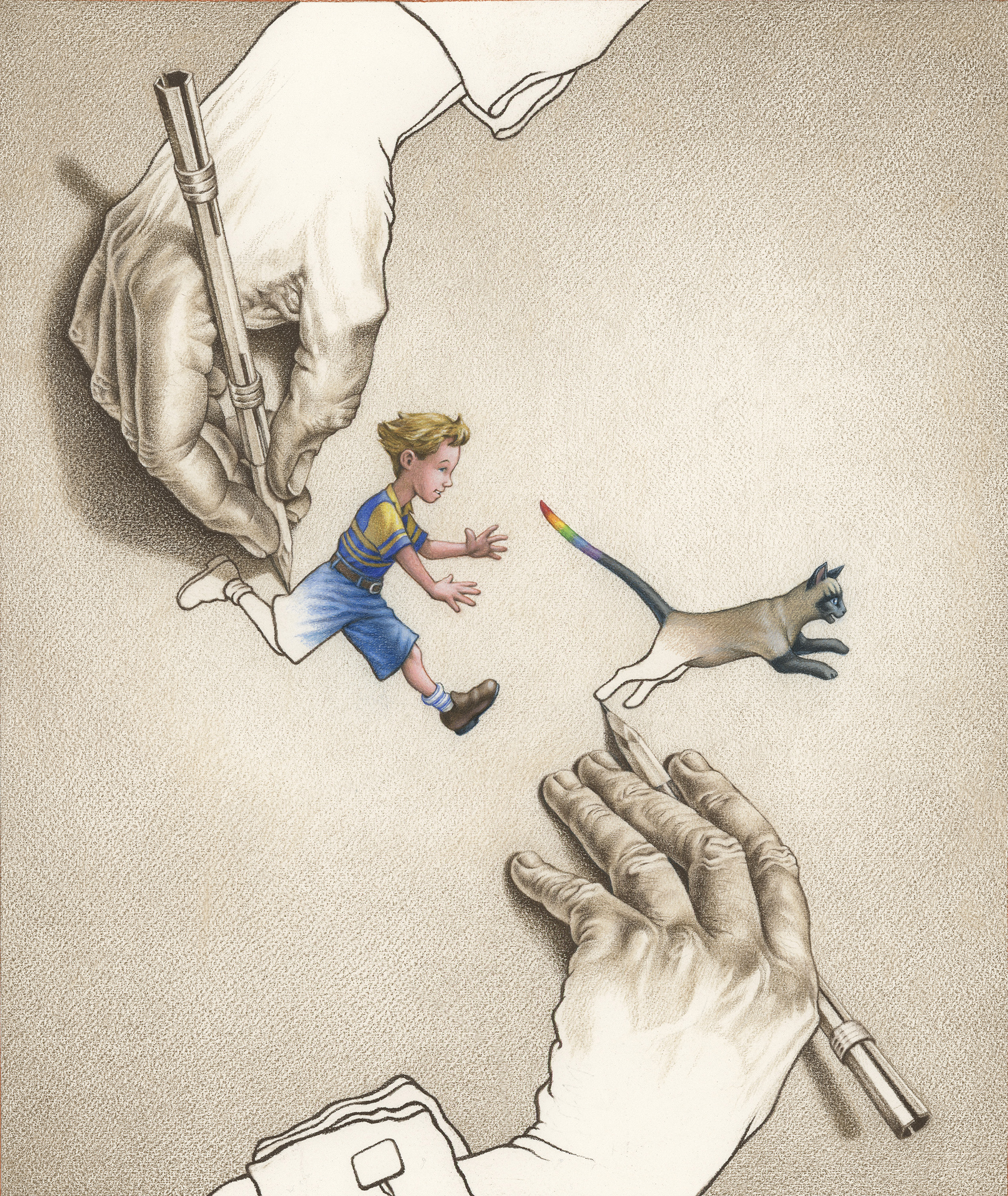 Cover illustration for "Catch That Cat"